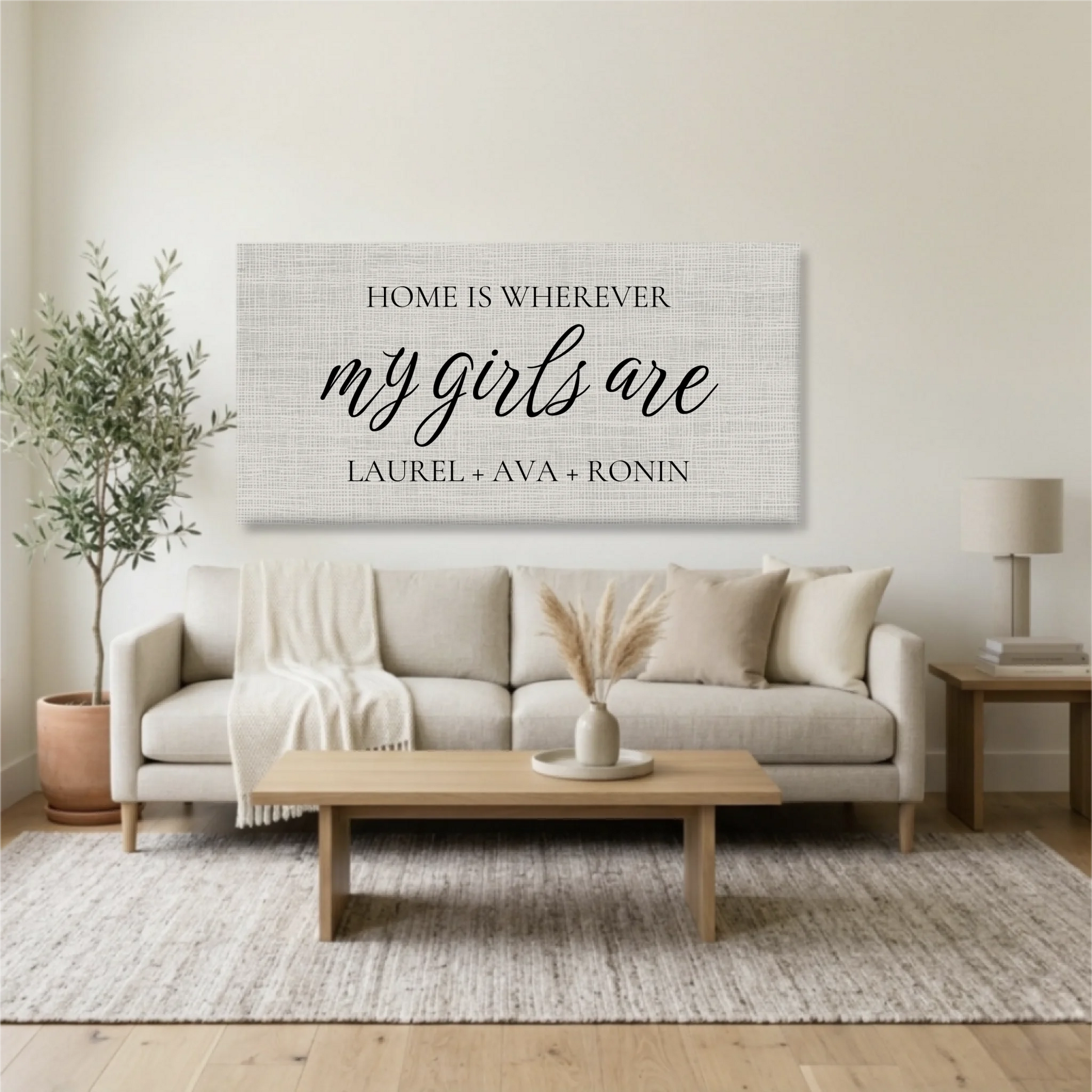 Living Room Unframed Wide Format 2.1 Mockup