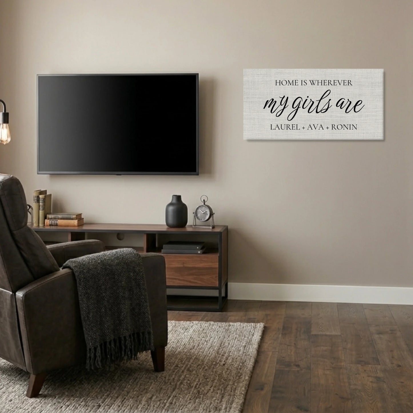 Man Cave Unframed Wide Format 2.1 Canvas Mockup