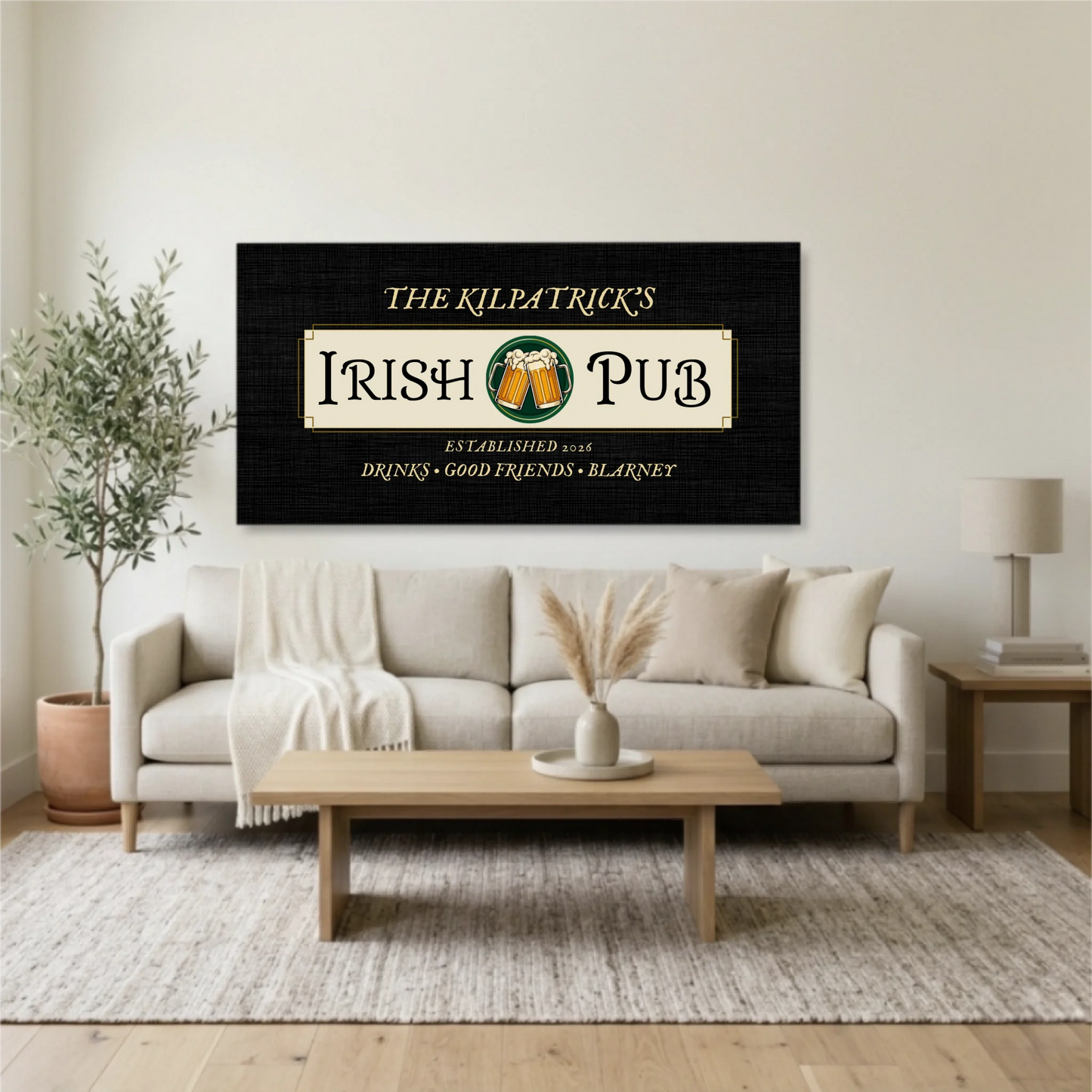 Living Room Unframed Wide Format 2.1 Mockup