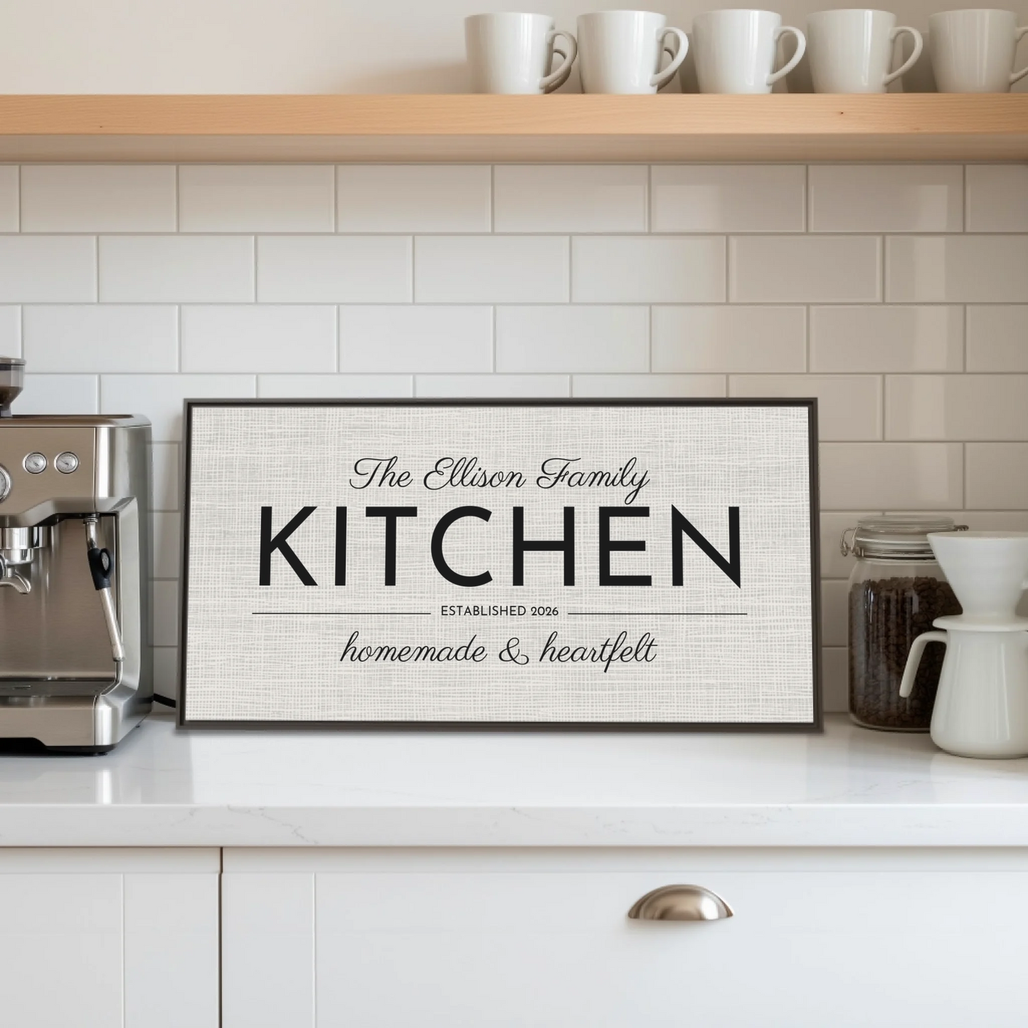 Coffee Bar:Kitchen espresso framed Wide Format 2.1