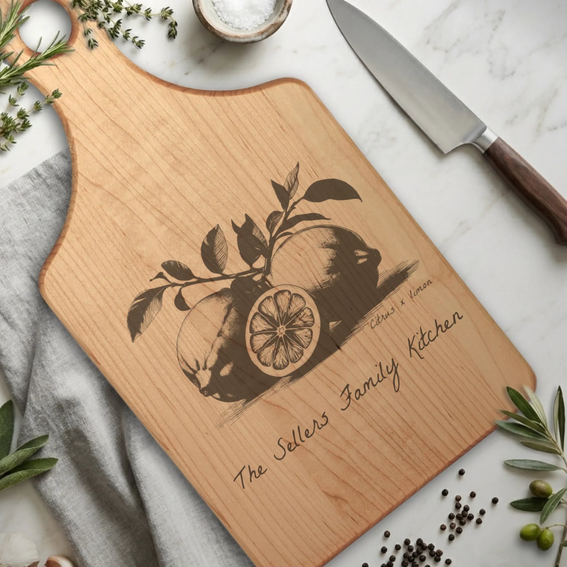 Paddle Cutting Board Maple for TIB