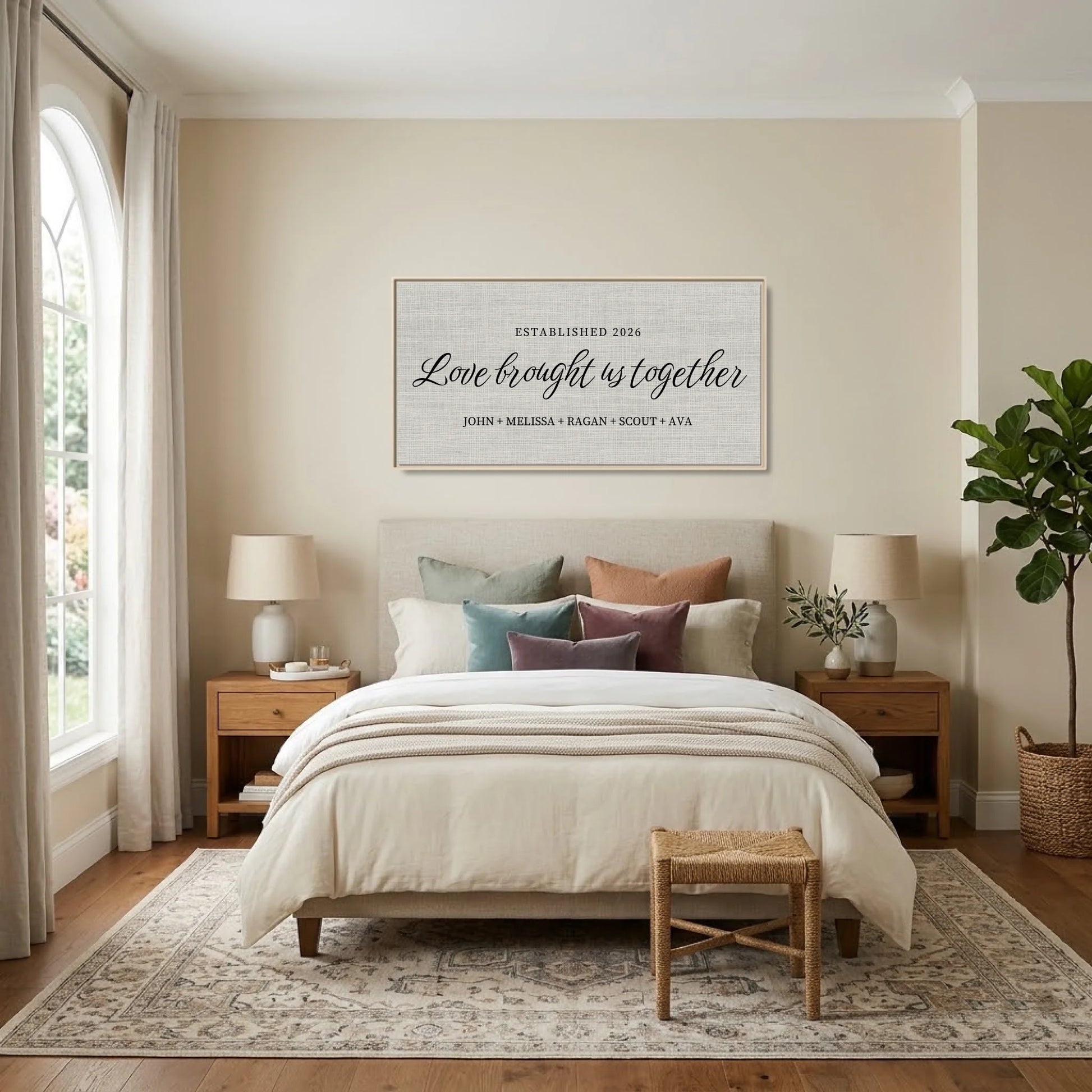 Bedroom - Nice Colors Natural Framed Wide Format 2.1 Mockup