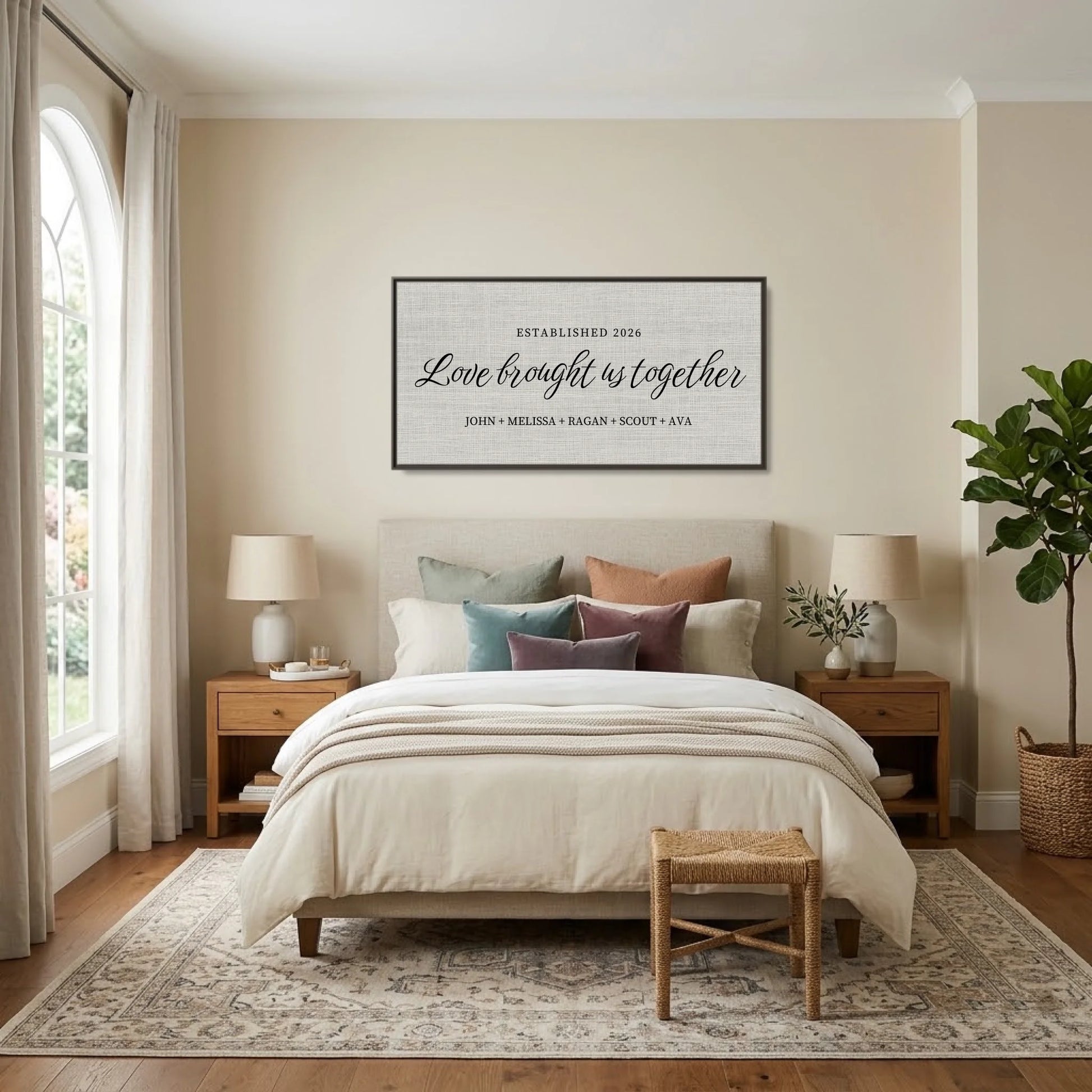 Bedroom - Nice Colors Espresso Framed Wide Format 2.1 Mockup
