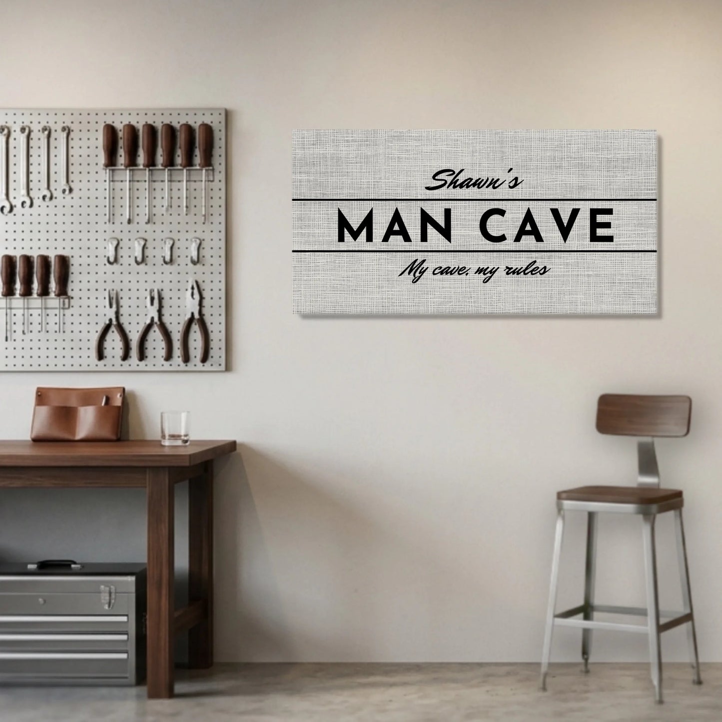 Garage Unframed Wide Format 2.1 Canvas Mockup