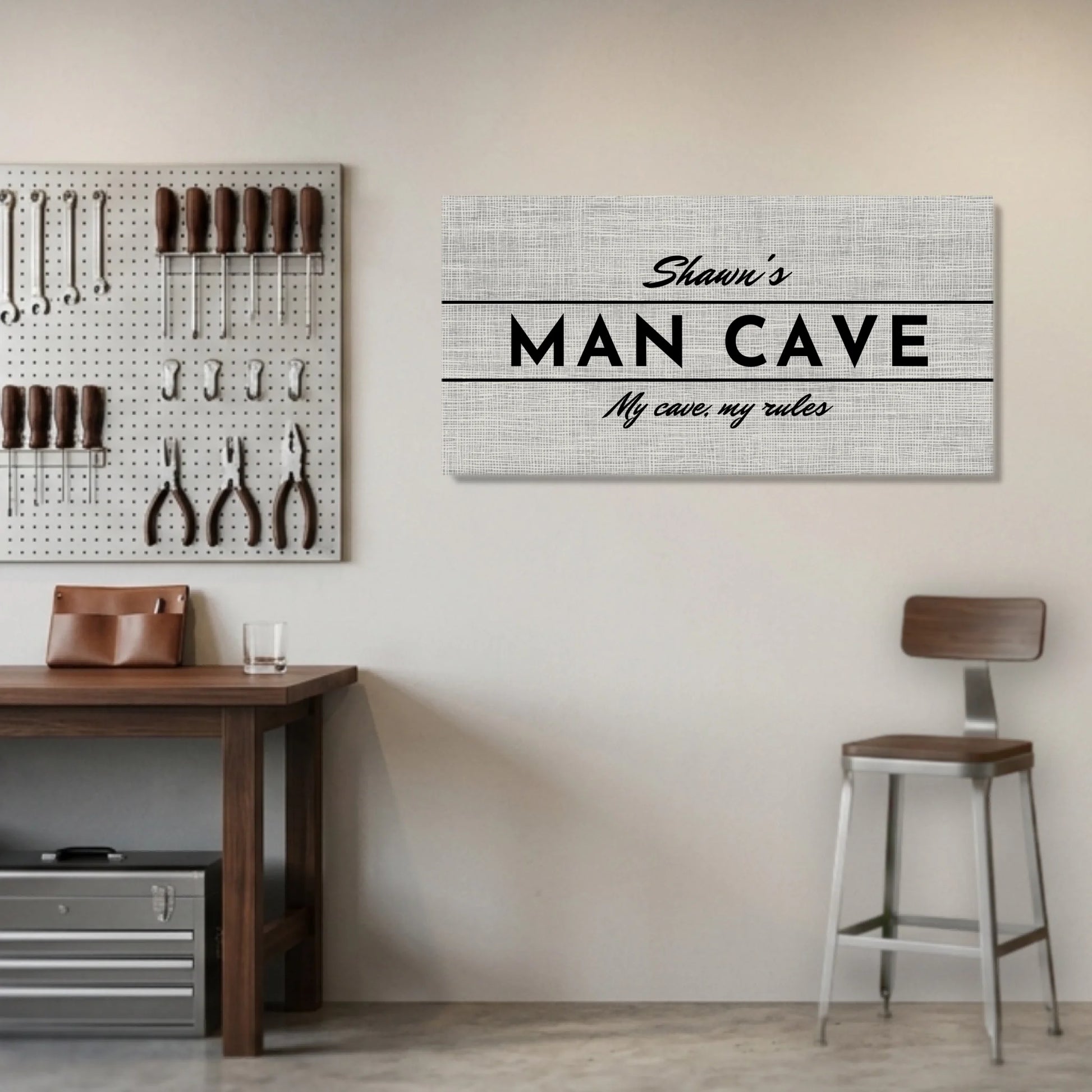 Garage Unframed Wide Format 2.1 Canvas Mockup