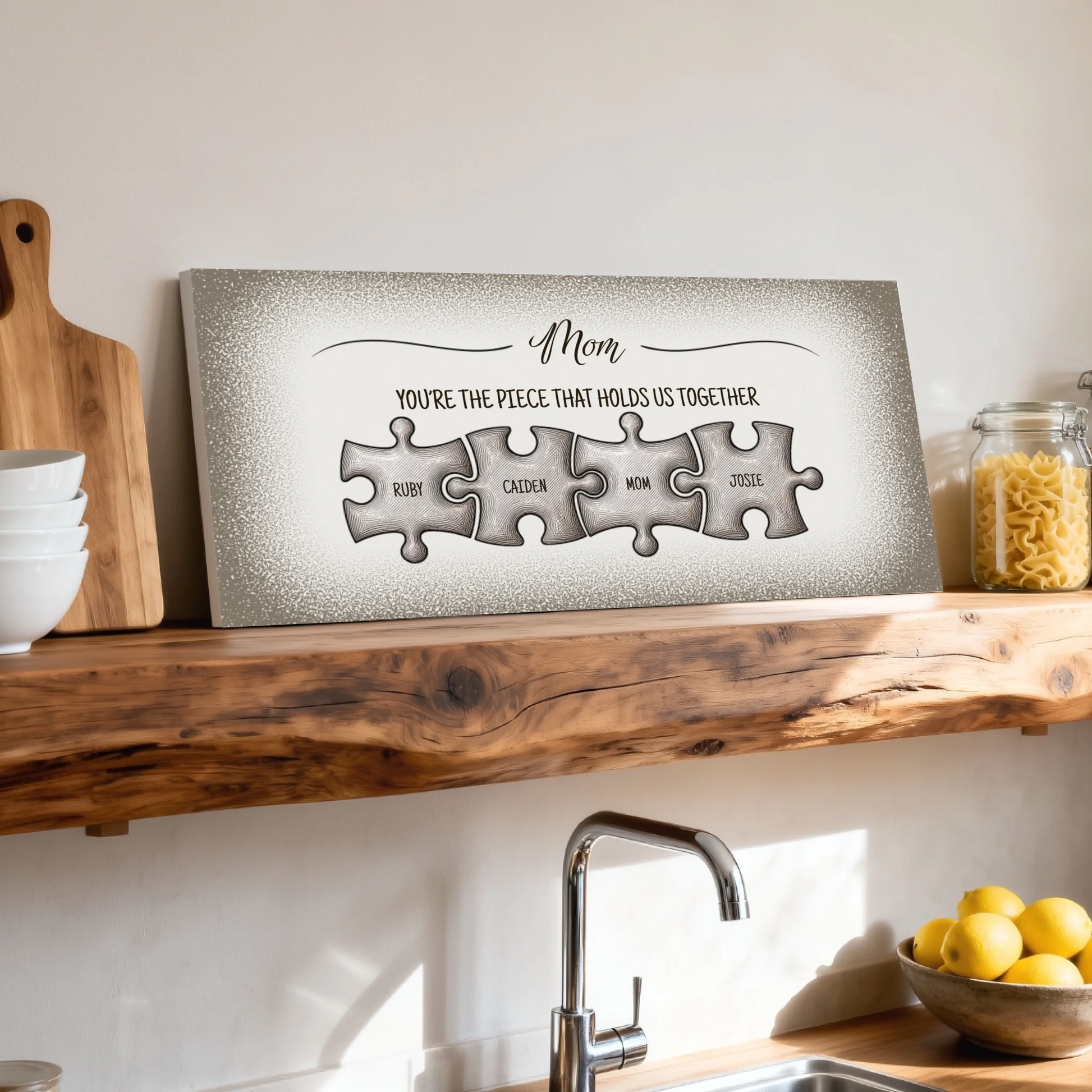 Shelf over kitchen sink unframed wide format 2.1
