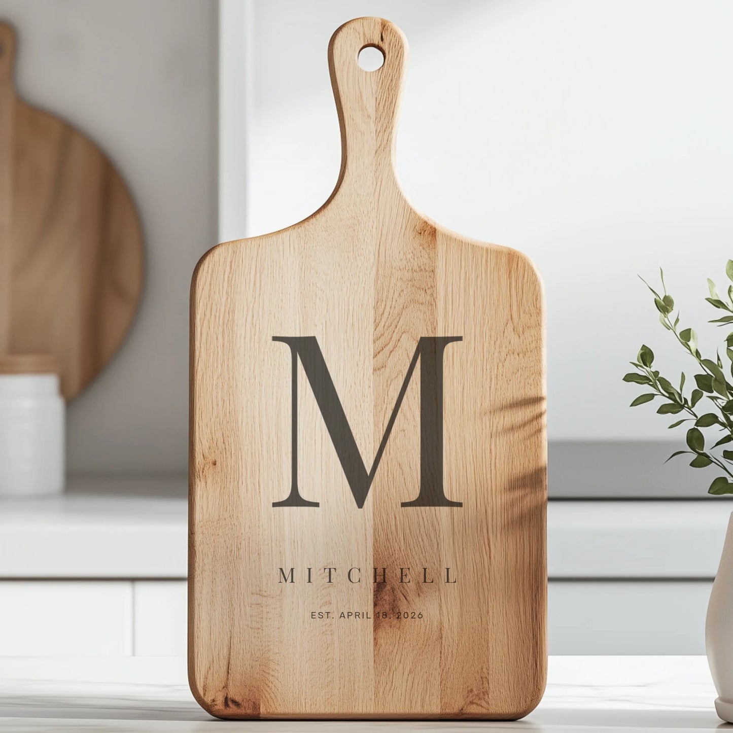 Paddle Cutting Board Lifestyle Closeup