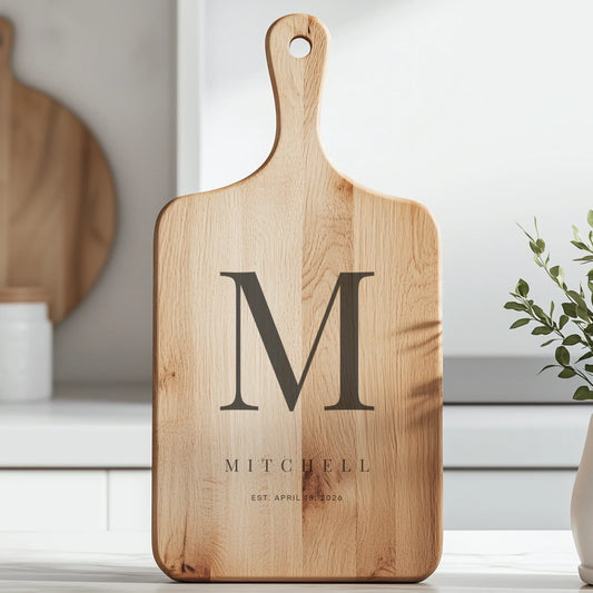 Paddle Cutting Board Lifestyle Closeup