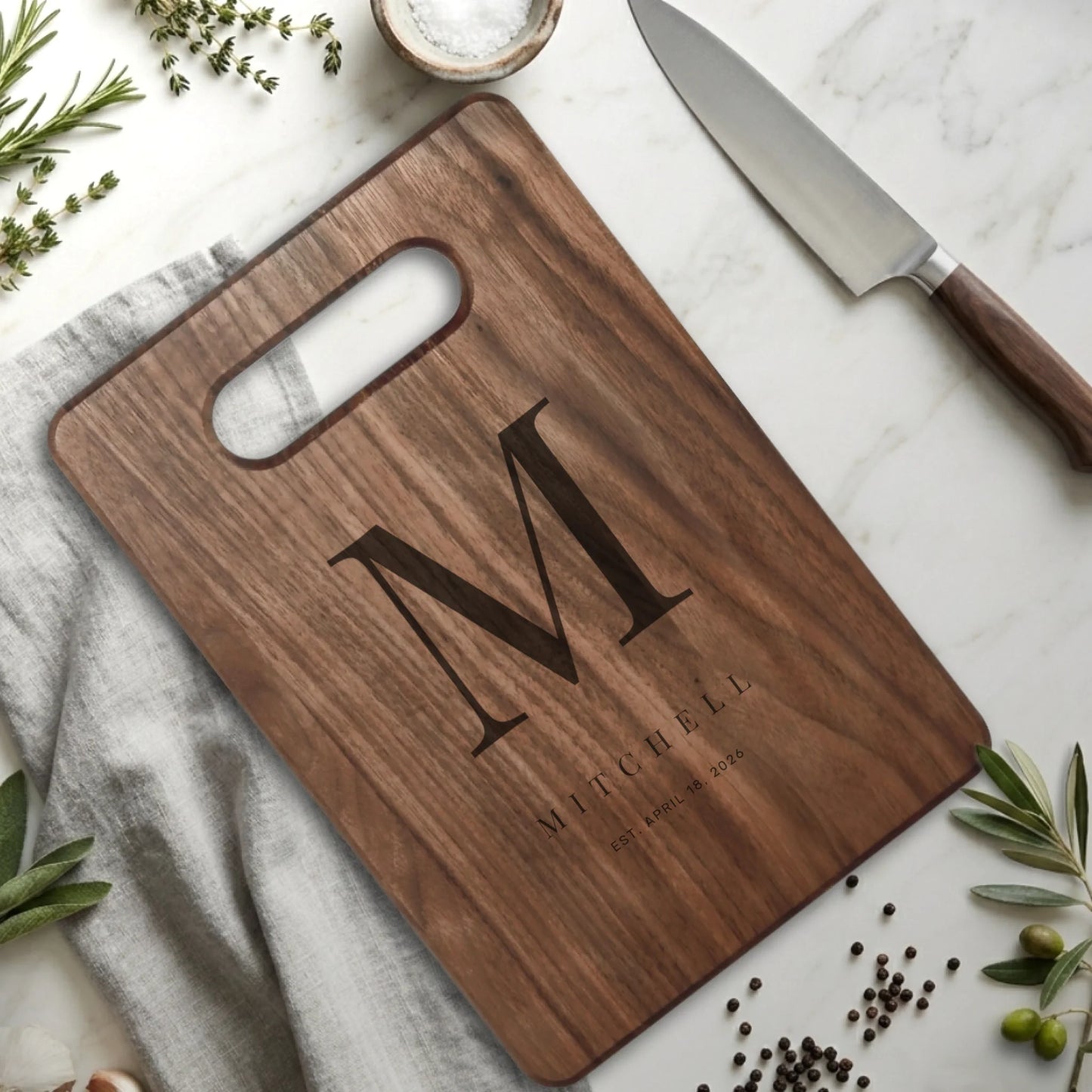 Rectangle Cutting Board Walnut for TIB