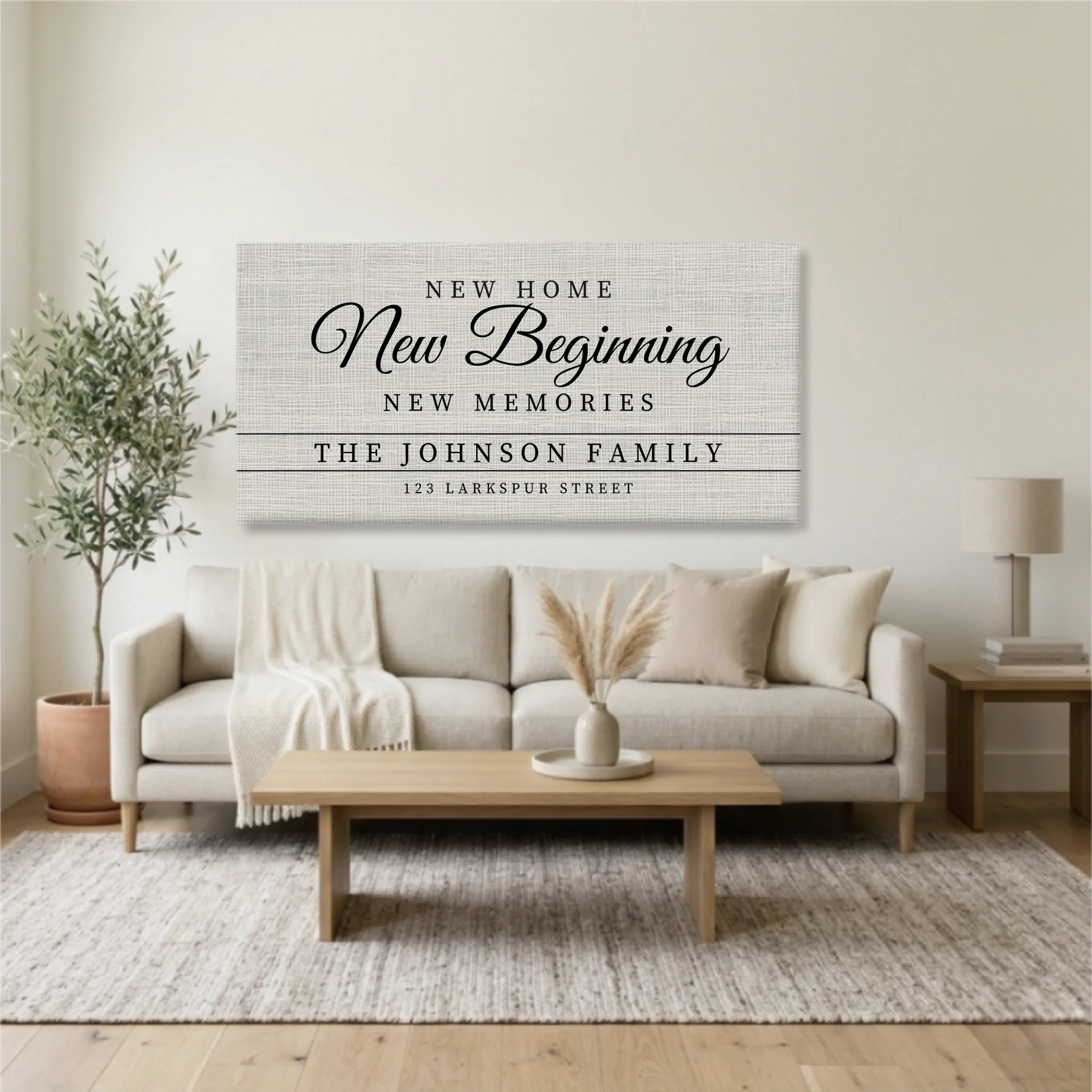 Living Room Unframed Wide Format 2.1 Mockup