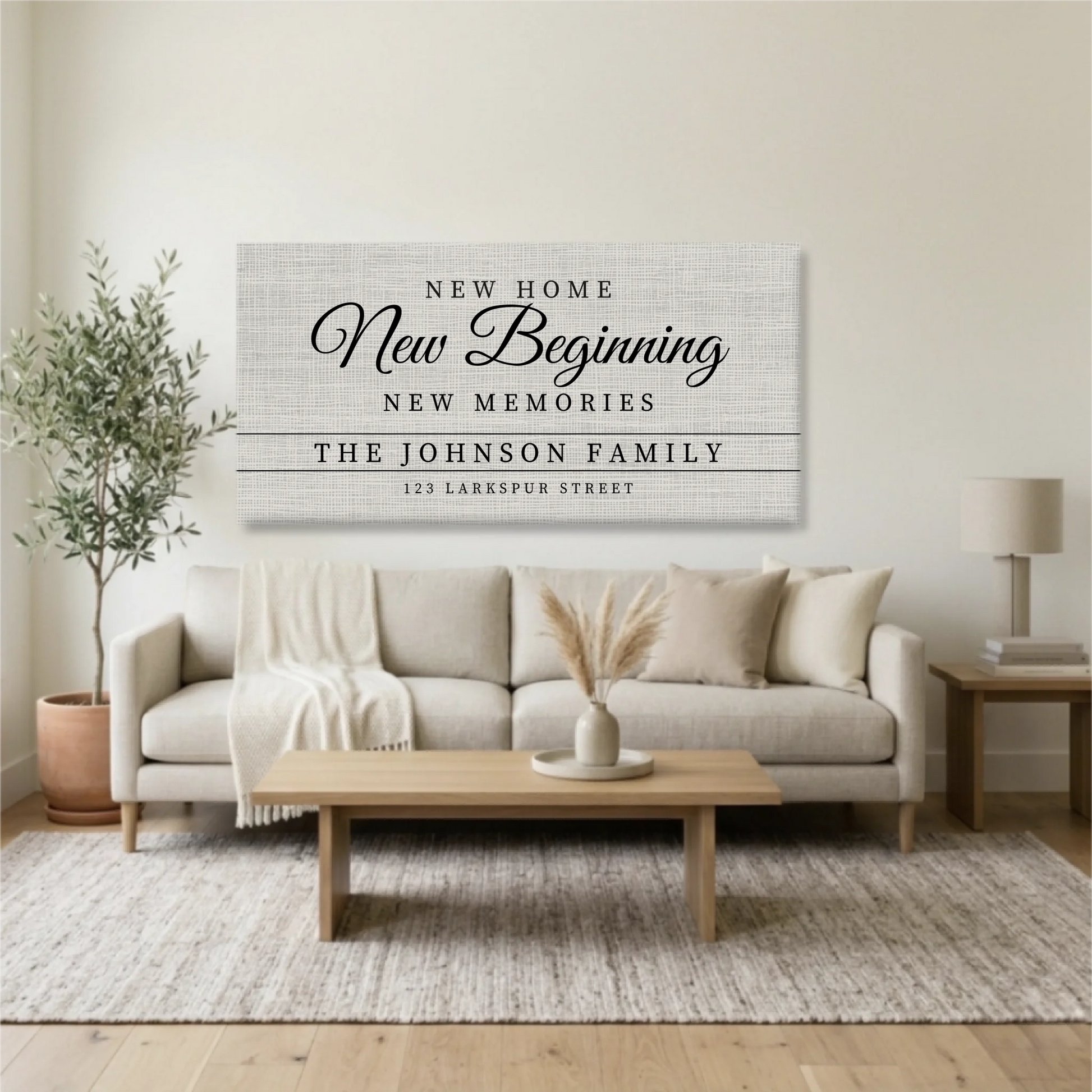 Living Room Unframed Wide Format 2.1 Mockup