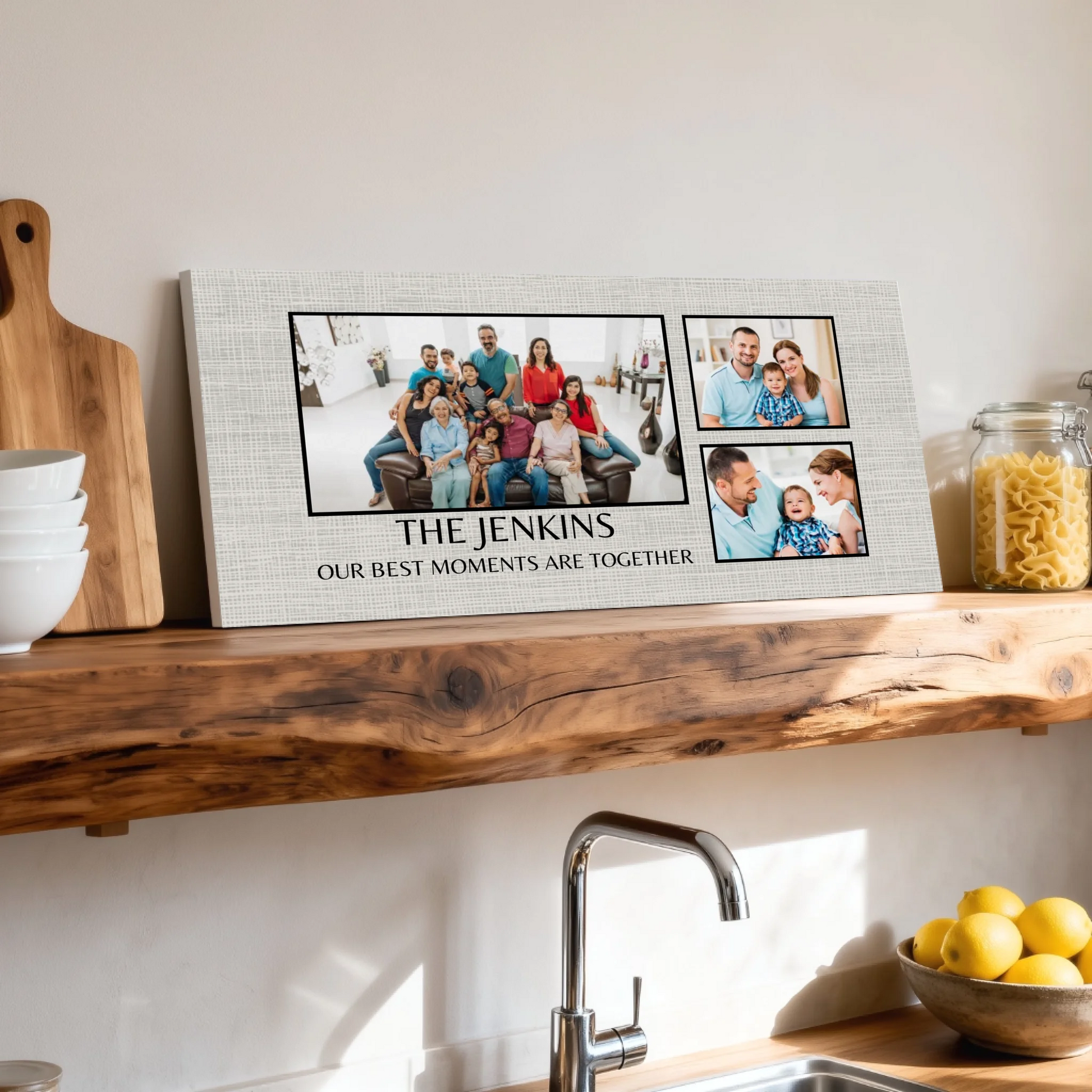 Shelf over kitchen sink unframed wide format 2.1