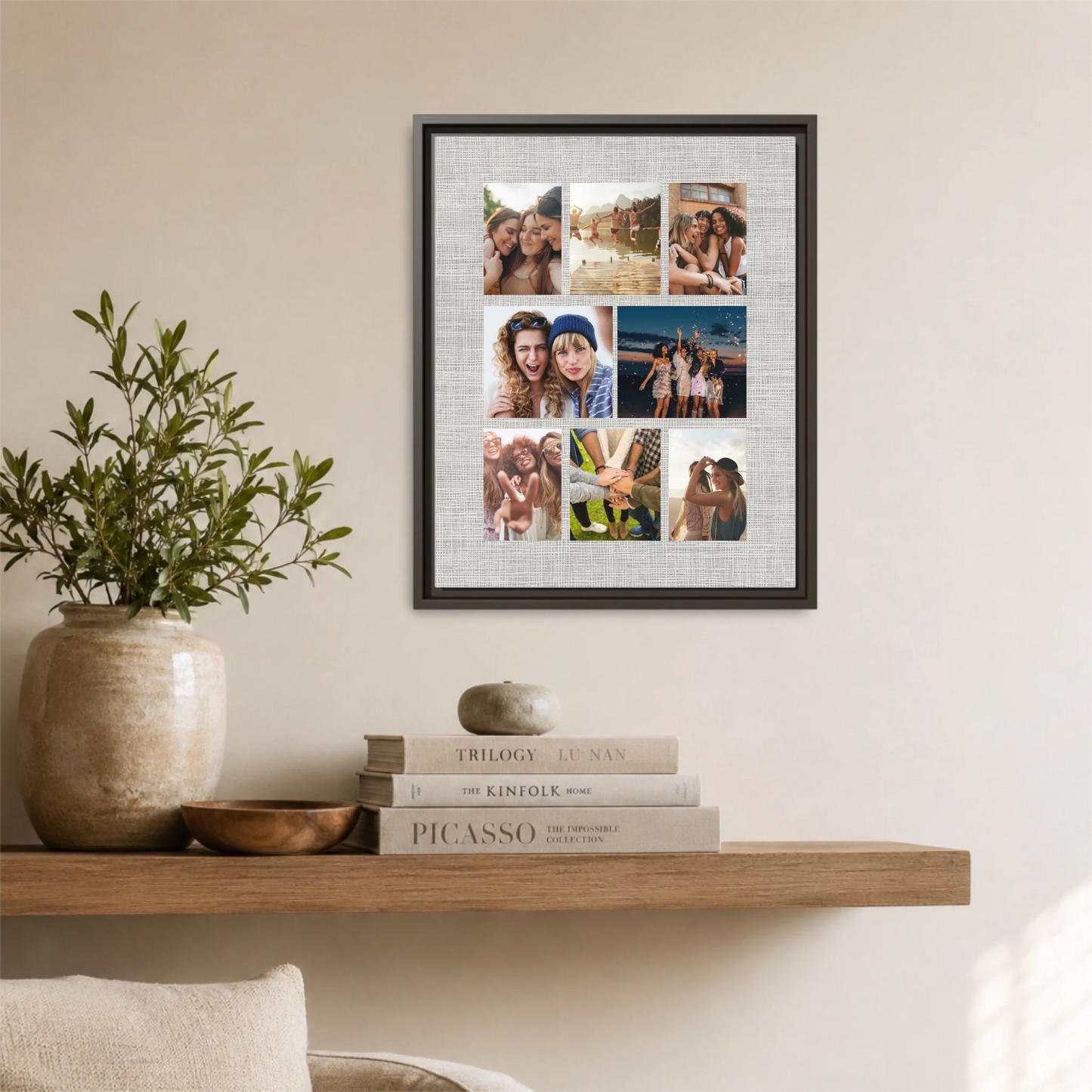 Espresso Framed 16x20 Vertical Canvas (4.5) Mockup For TIB