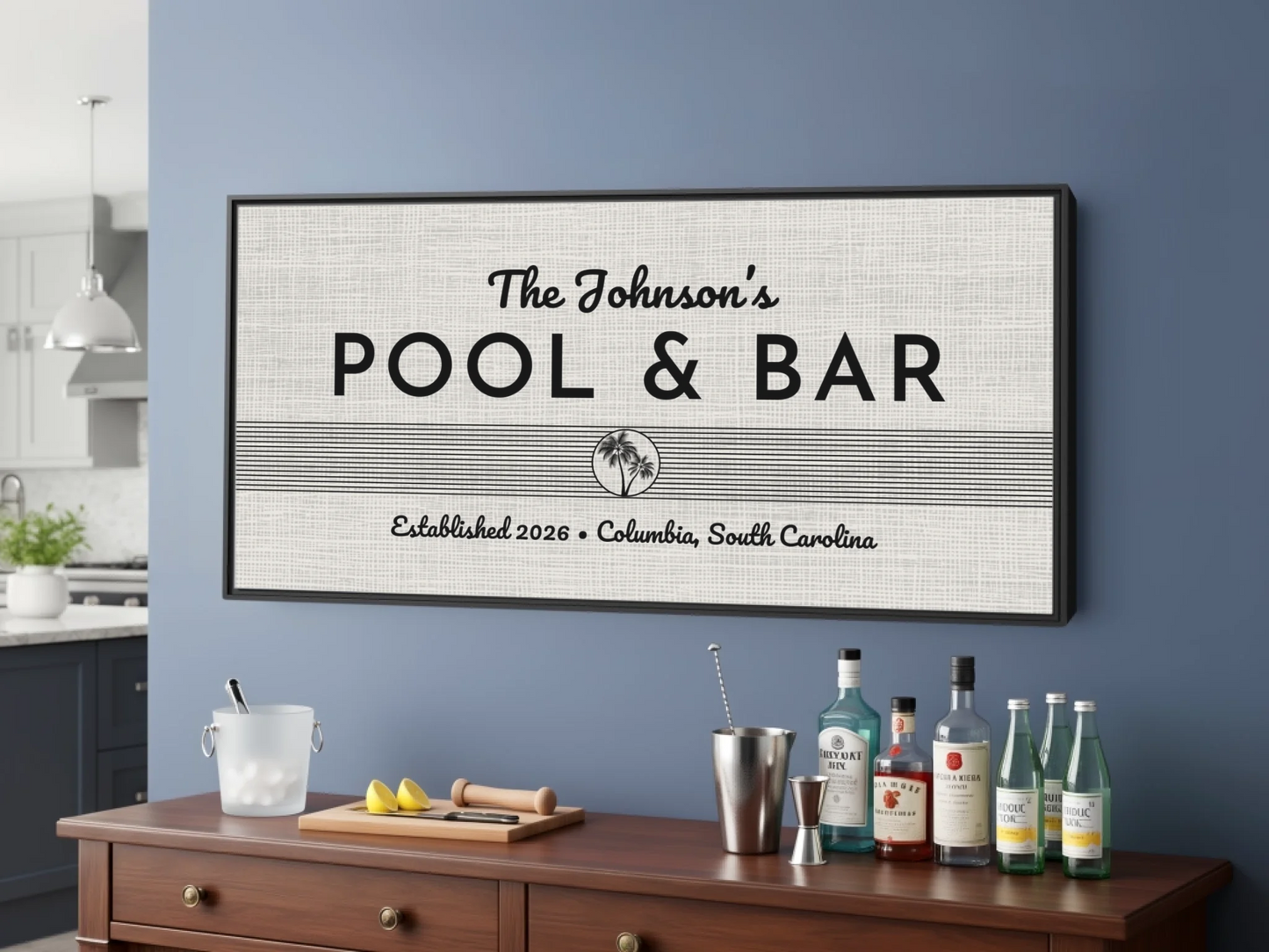 Bar Black Frame wide format 2.1 mockup