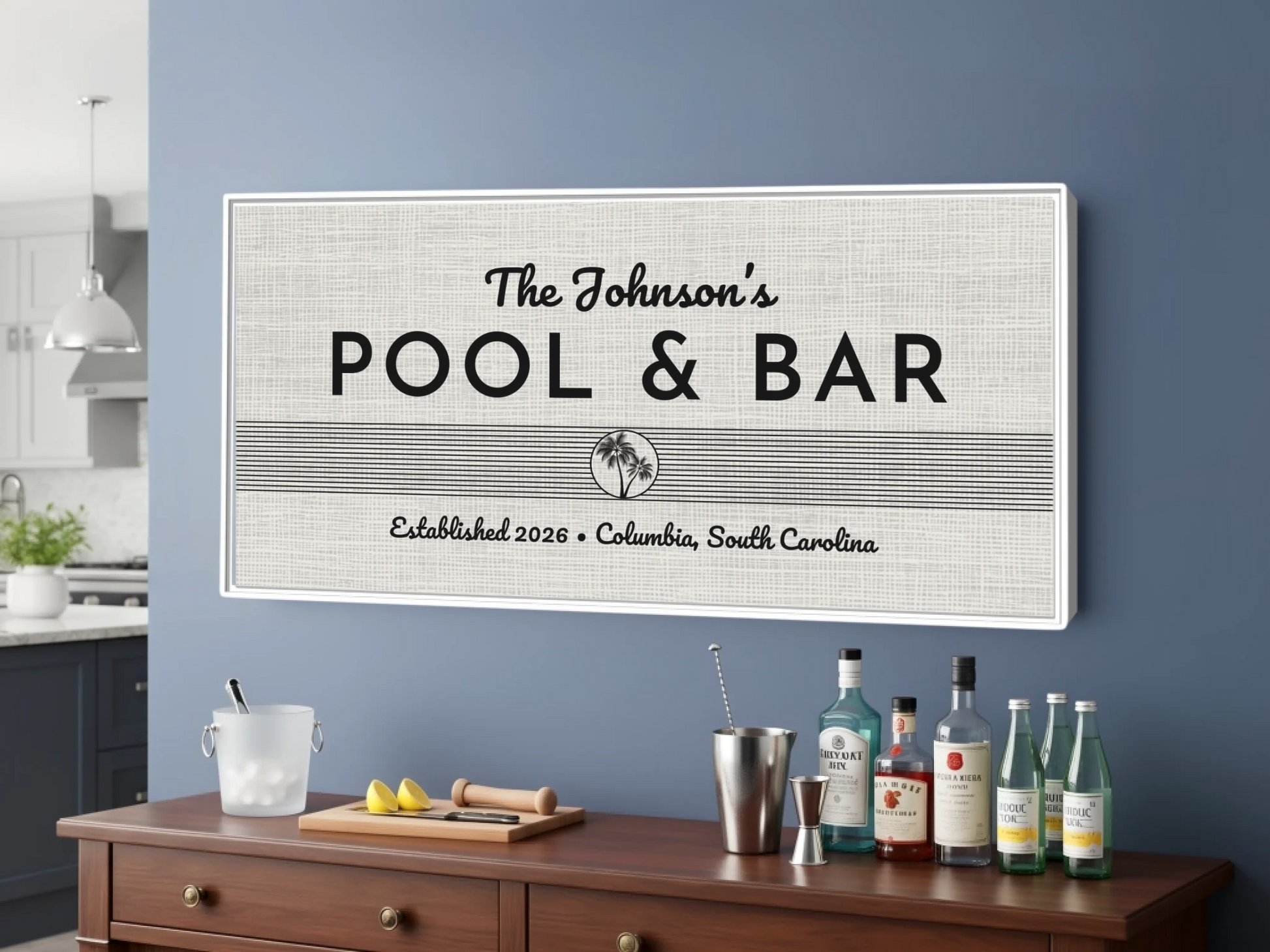 Bar White frame wide format 2.1 mockup