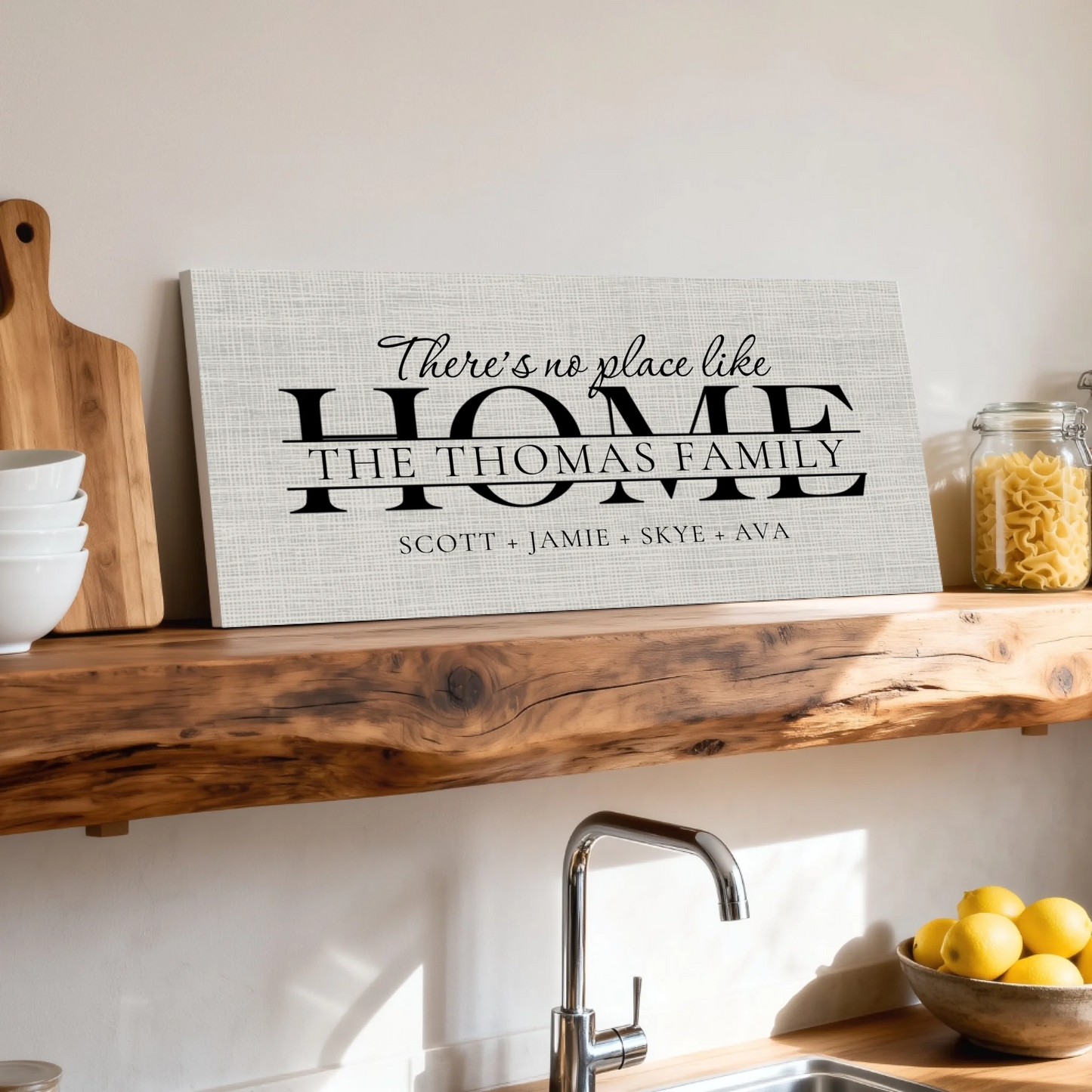 Shelf over kitchen sink unframed wide format 2.1