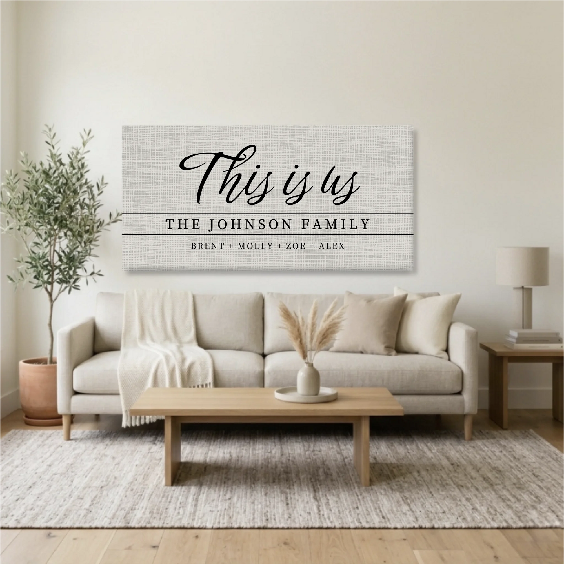 Living Room Unframed Wide Format 2.1 Mockup