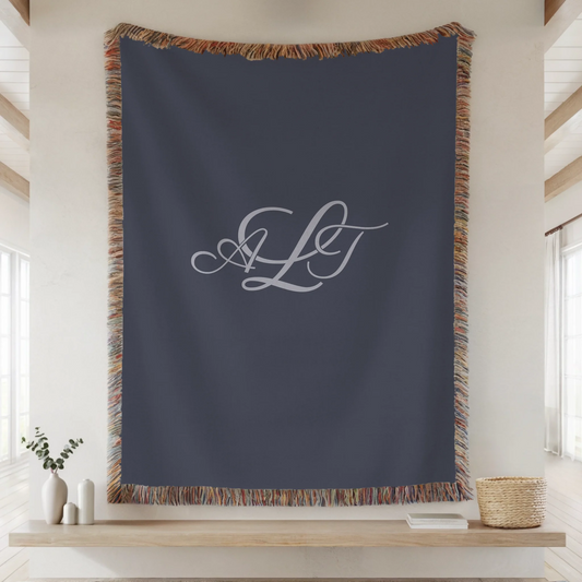 Woven Blanket Lifestyle Closeup Mockup