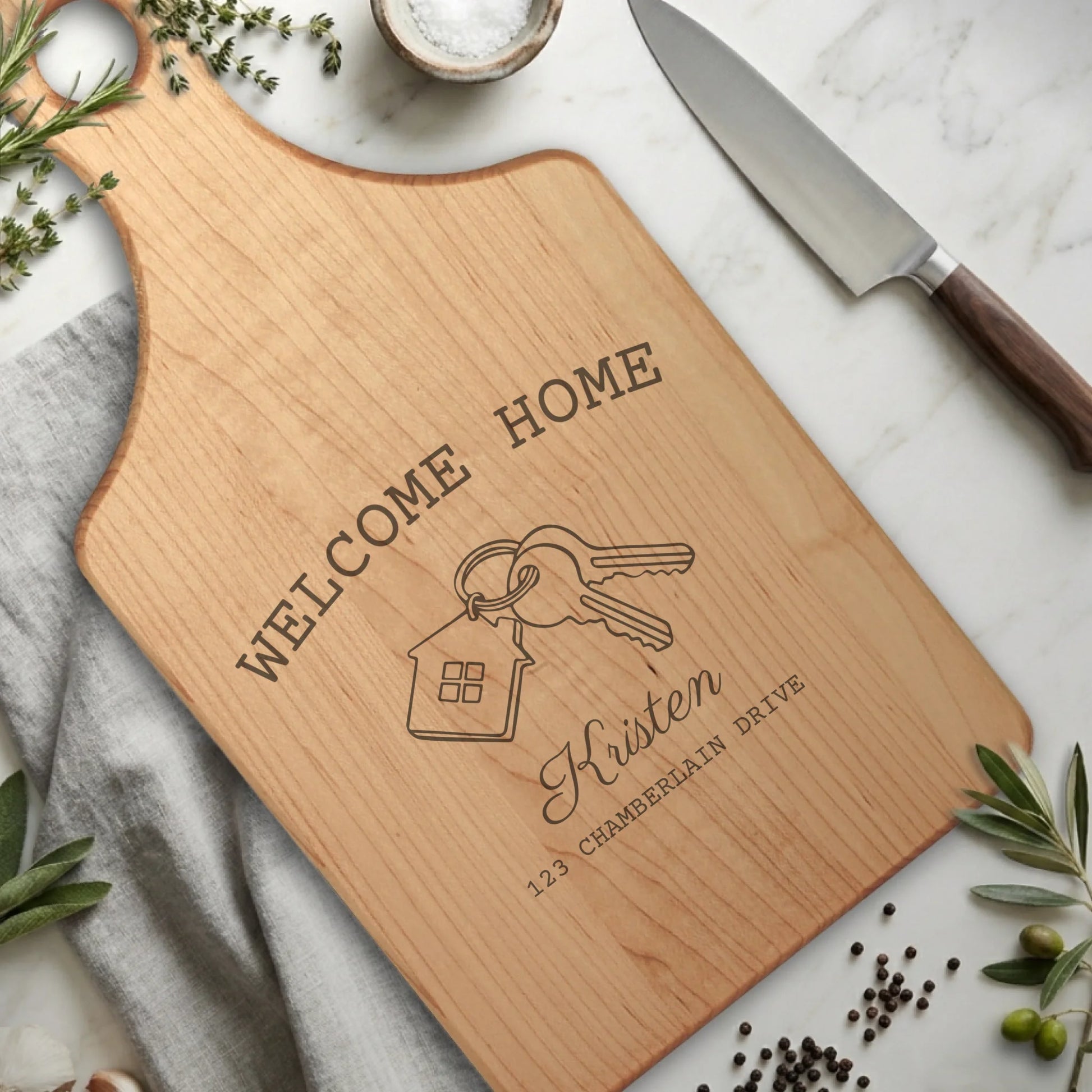 Paddle Cutting Board Maple for TIB