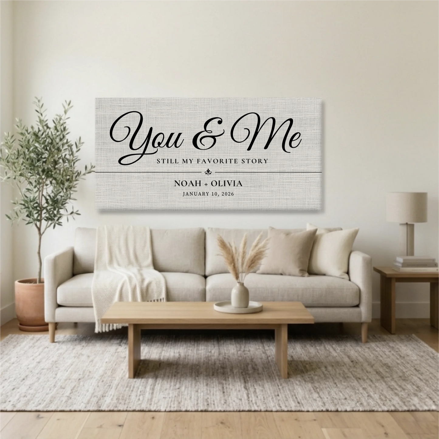 Living Room Unframed Wide Format 2.1 Mockup