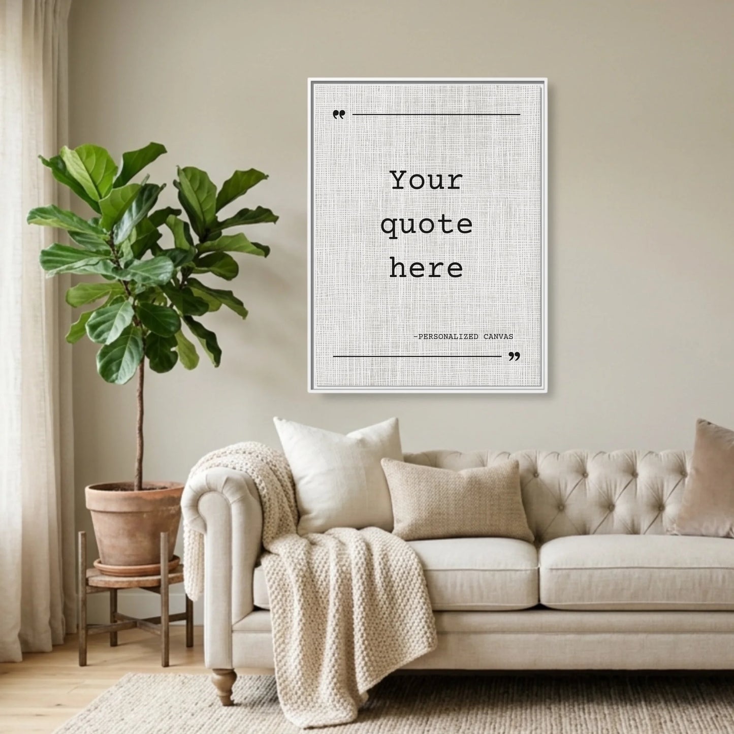 White Framed 30x40 (3.4) Vertical Rectangular Canvas