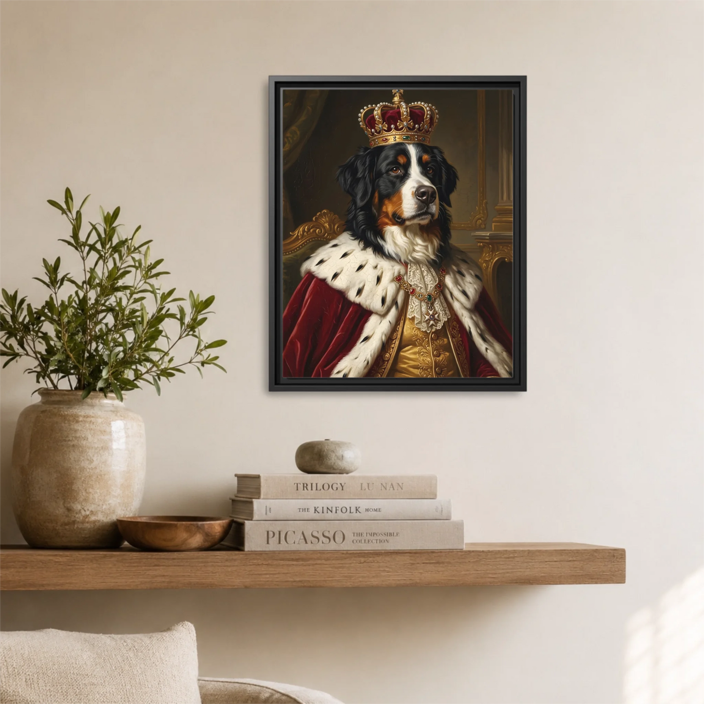Black Framed 16x20 Vertical Canvas (4.5) Mockup For TIB
