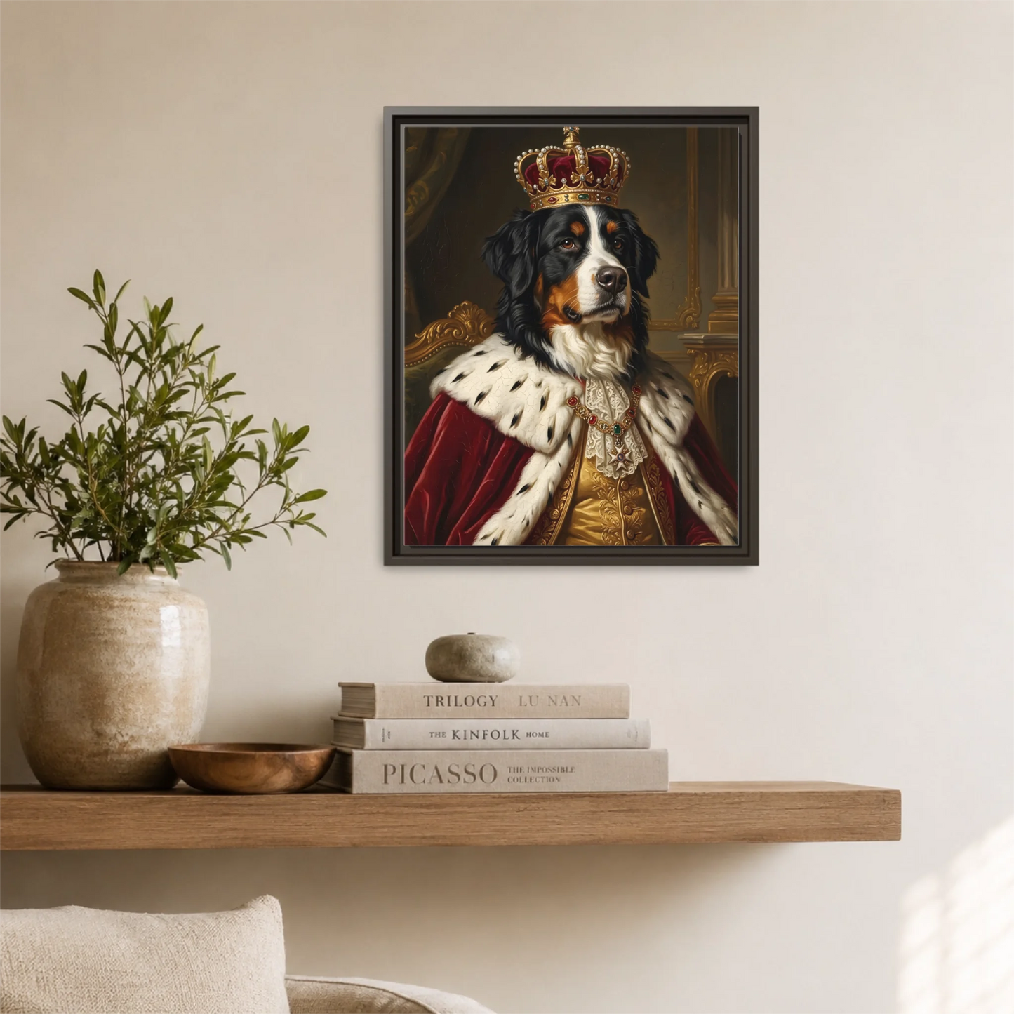 Espresso Framed 16x20 Vertical Canvas (4.5) Mockup For TIB