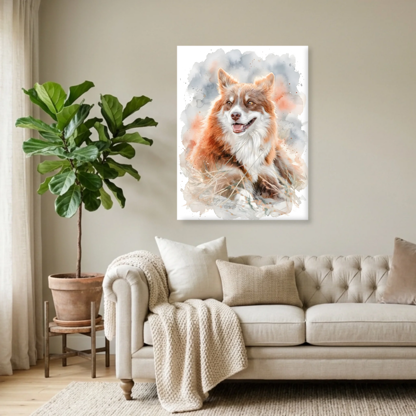Unframed  30x40 (3.4) Vertical Rectangular Canvas