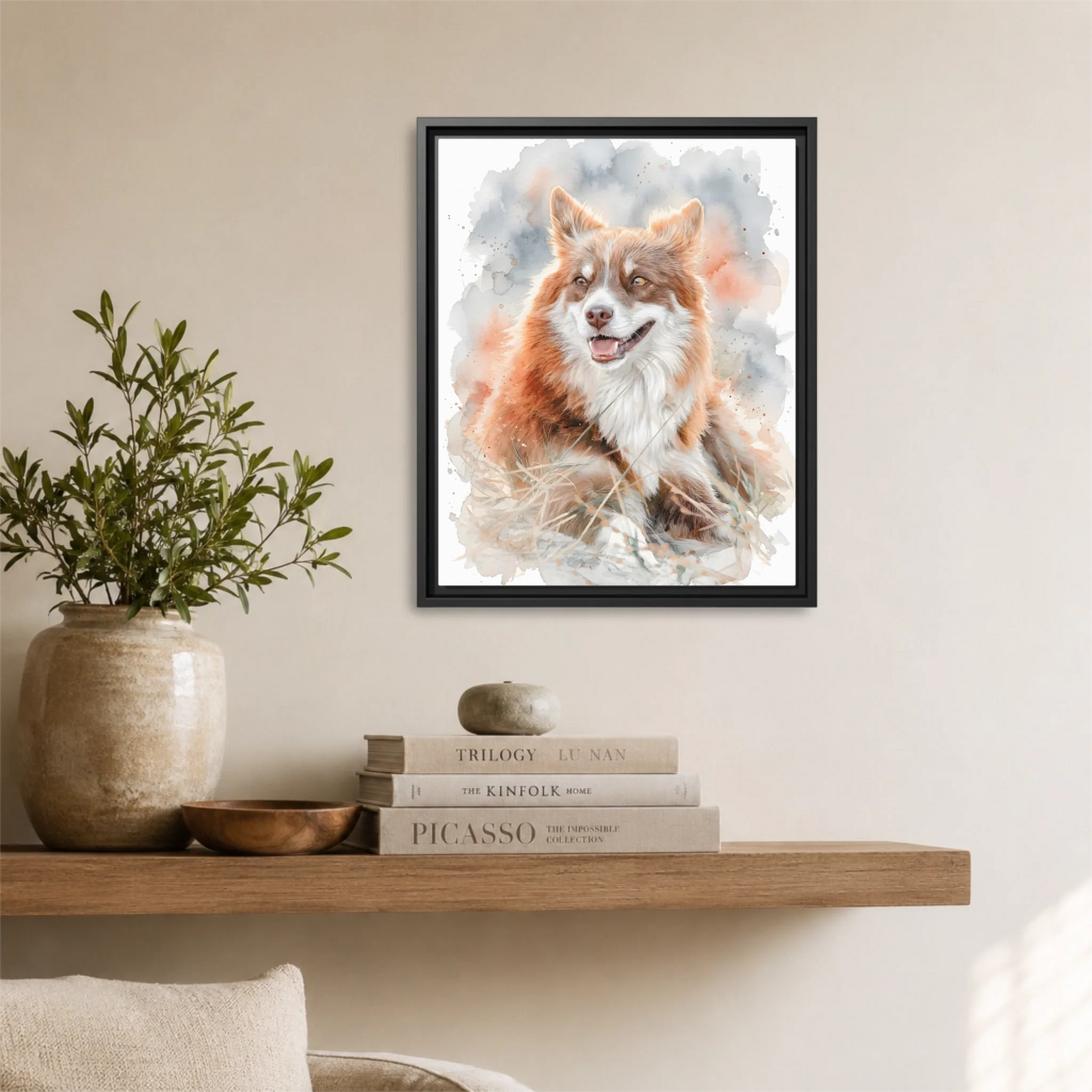 Black Framed 16x20 Vertical Canvas (4.5) Mockup For TIB