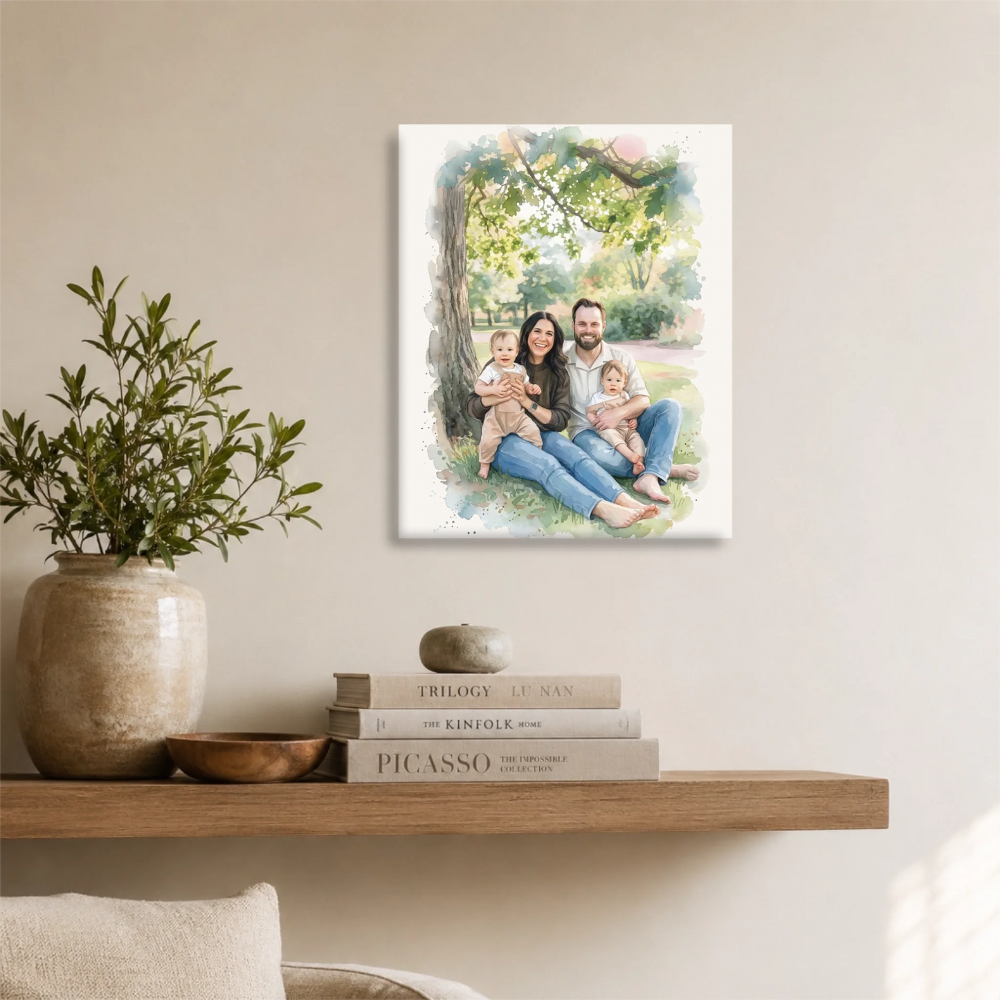 Unframed 16x20 Vertical Canvas (4.5) Mockup For TIB