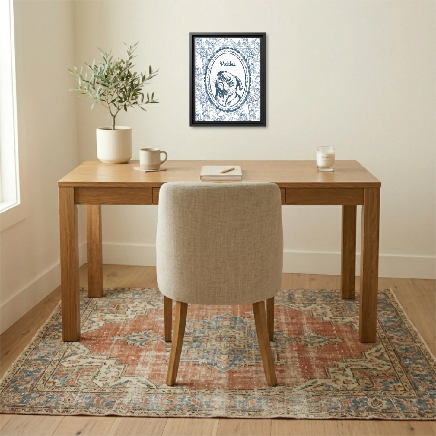 Black 11.14 Rectangular Vertical Canvas