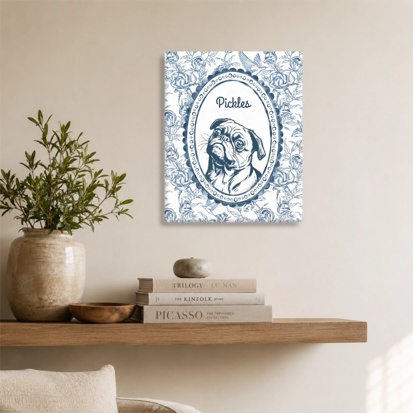 Unframed 16x20 Vertical Canvas (4.5) Mockup For TIB