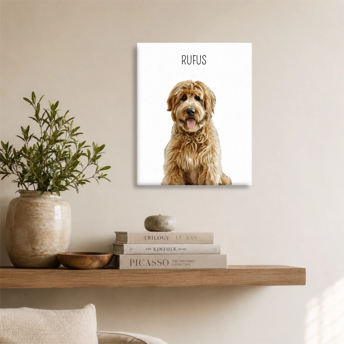 Unframed 16x20 Vertical Canvas (4.5) Mockup For TIB