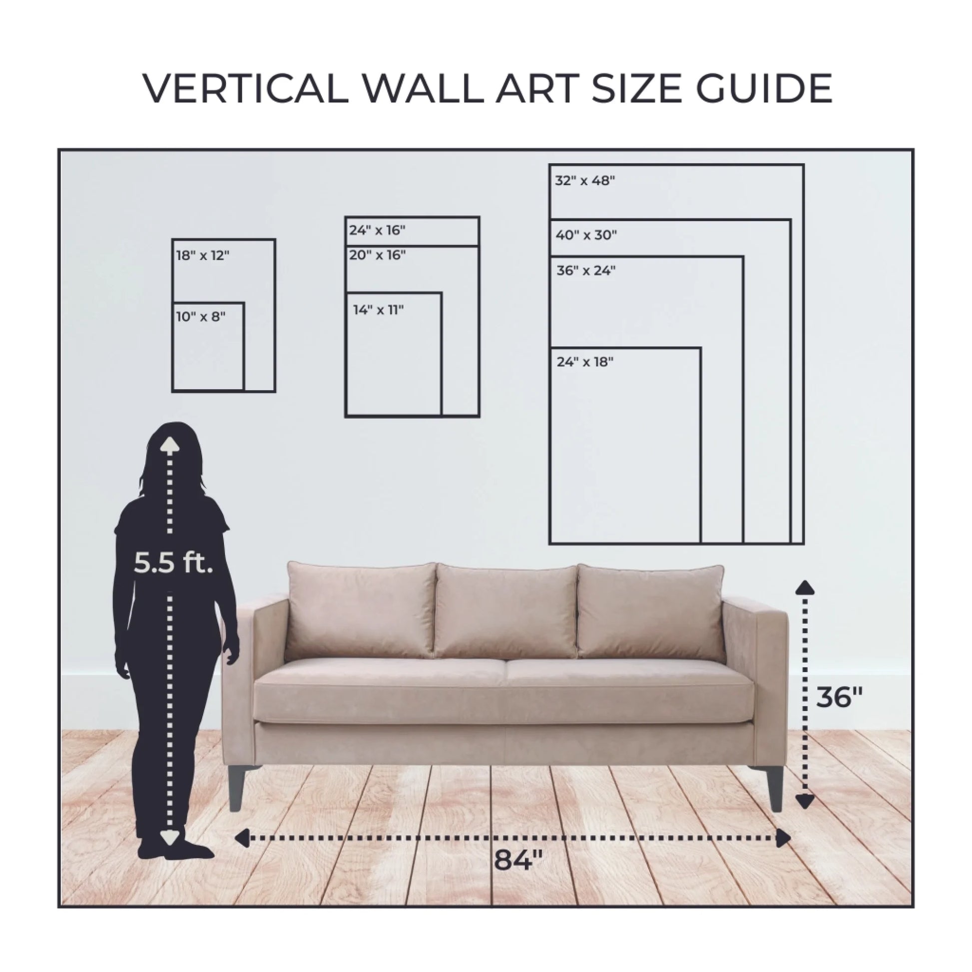 Vertical Wall Art Size Guide