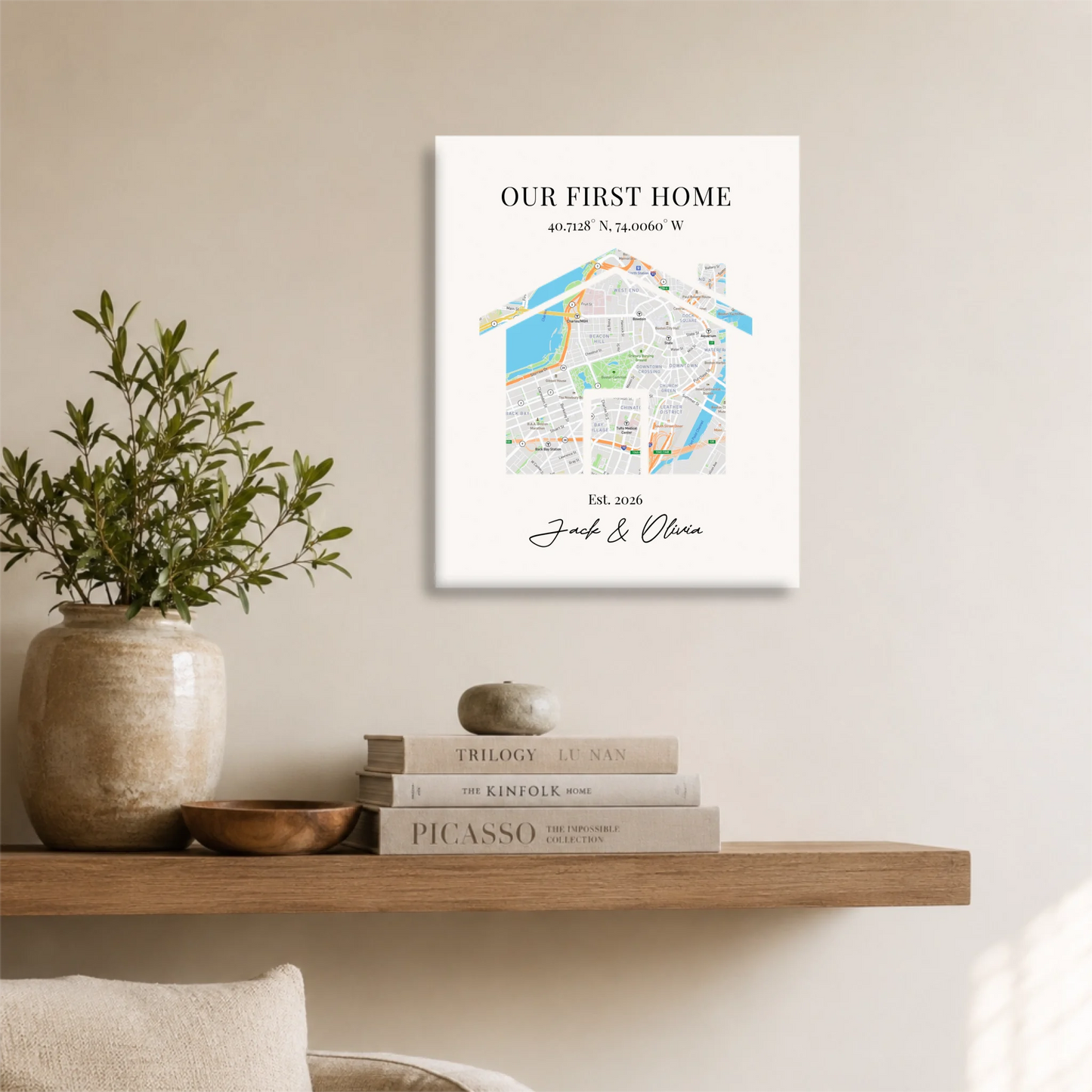 Unframed 16x20 Vertical Canvas (4.5) Mockup For TIB