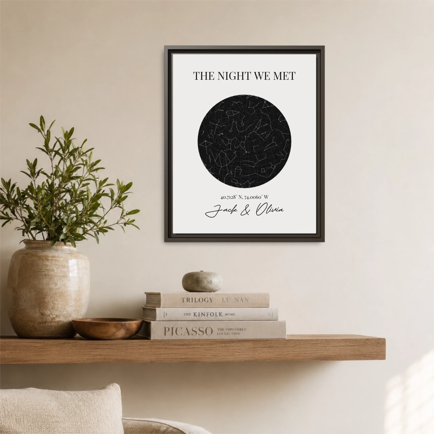 Espresso Framed 16x20 Vertical Canvas (4.5) Mockup For TIB