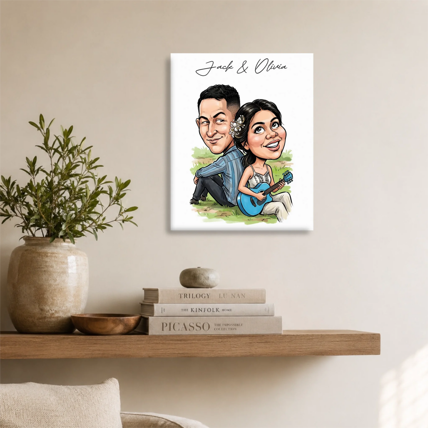 Unframed 16x20 Vertical Canvas (4.5) Mockup For TIB