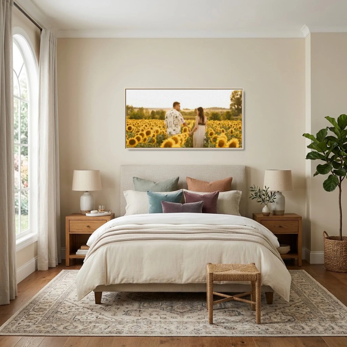 Bedroom - Nice Colors Natural Framed Wide Format 2.1 Mockup