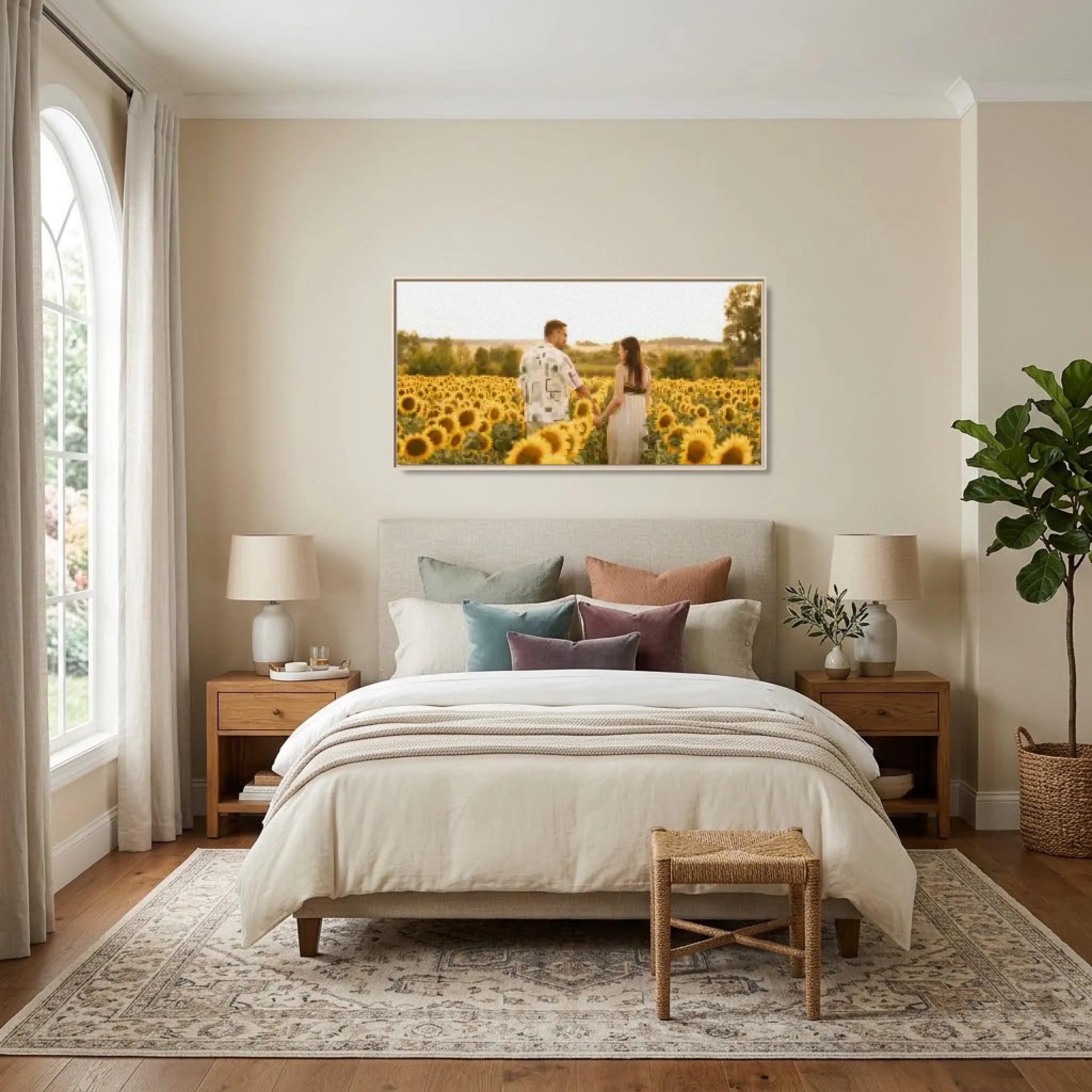 Bedroom - Nice Colors Natural Framed Wide Format 2.1 Mockup