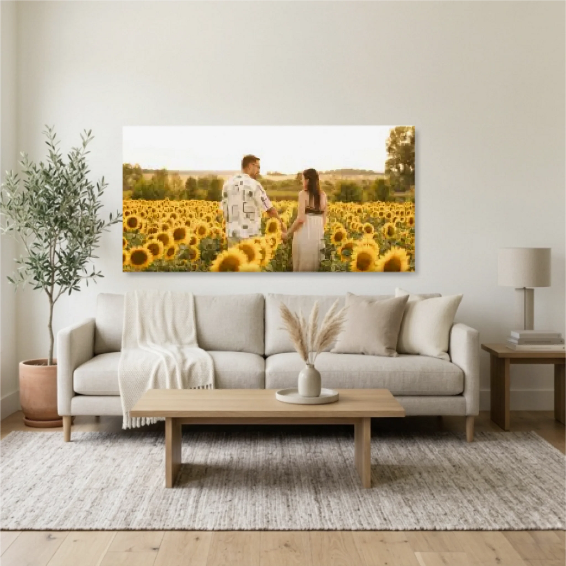 Living Room Unframed Wide Format 2.1 Mockup