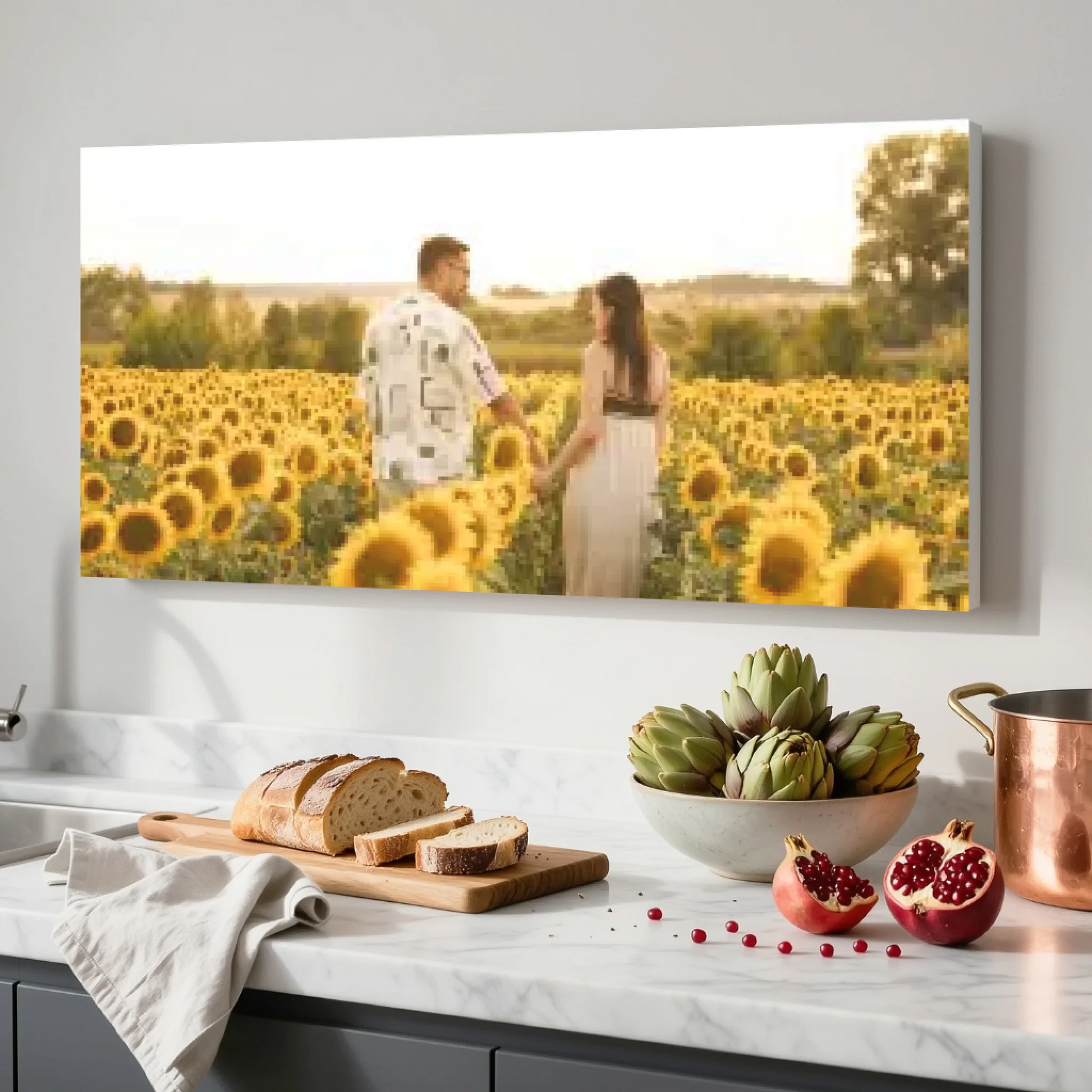 Kitchen Unframed Wide Format 2.1 Canvas Mockup