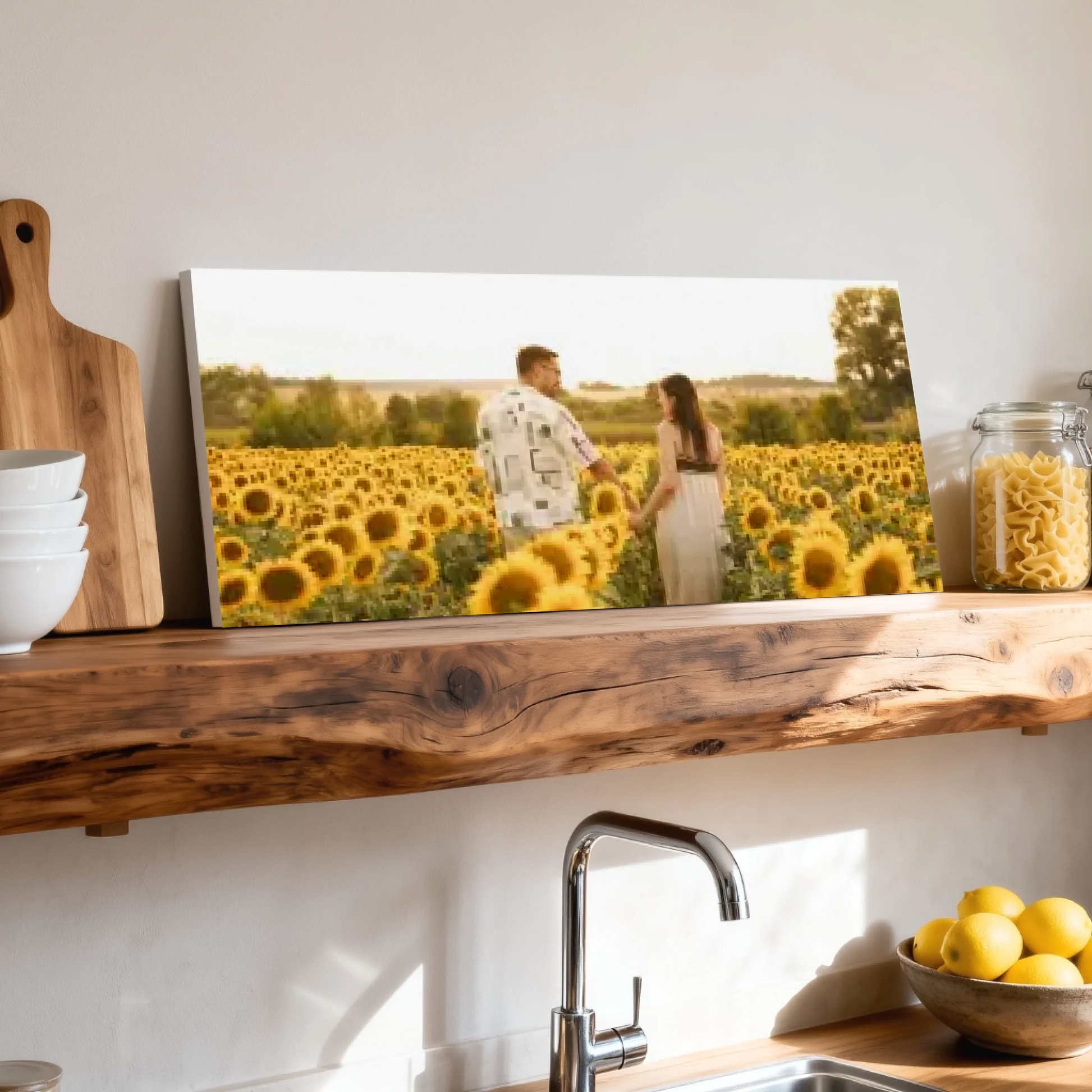Shelf over kitchen sink unframed wide format 2.1