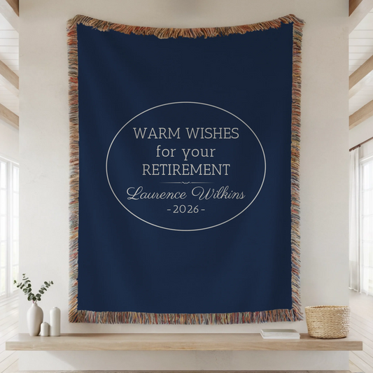 Woven Blanket Lifestyle Closeup Mockup