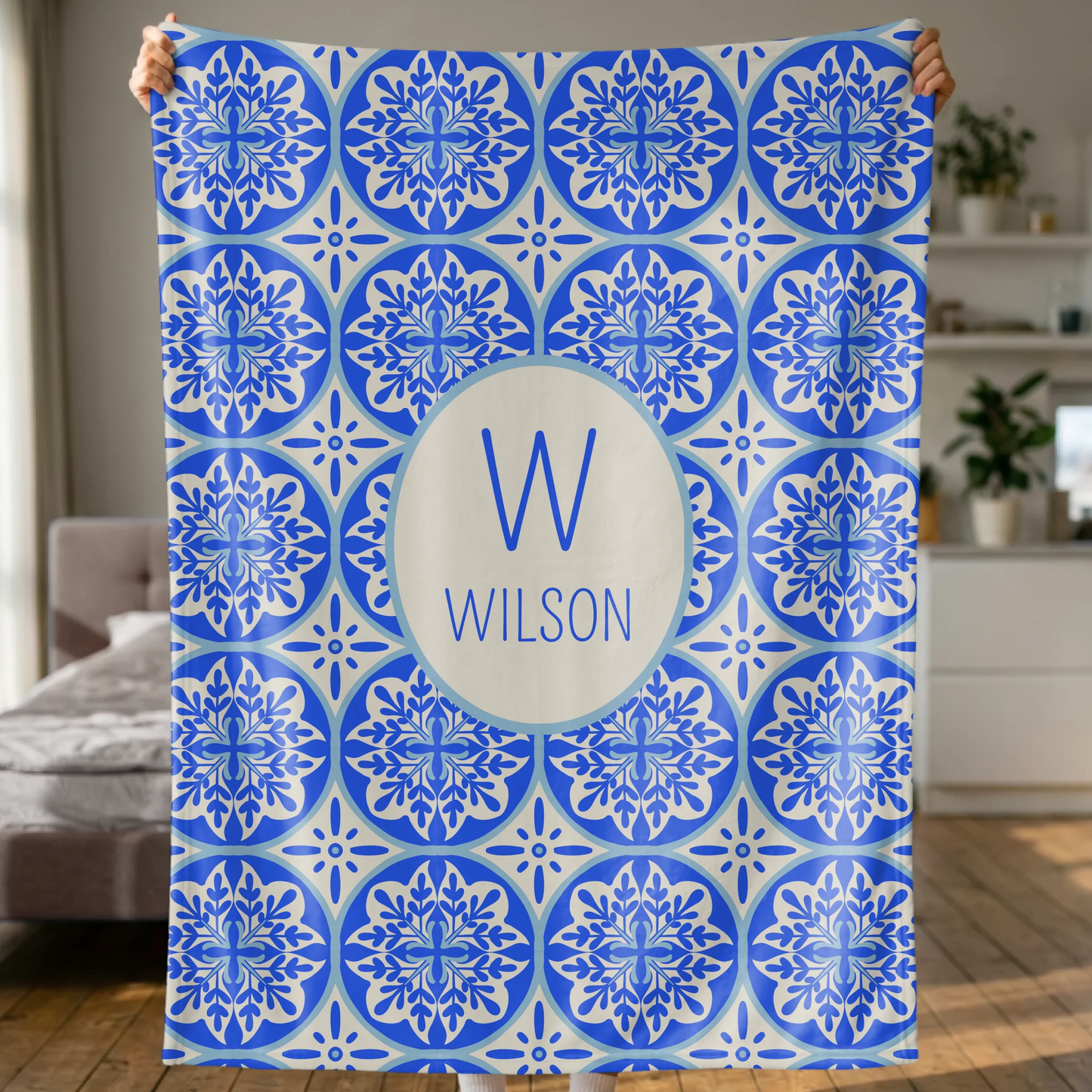 Woman Holding Blanket 2