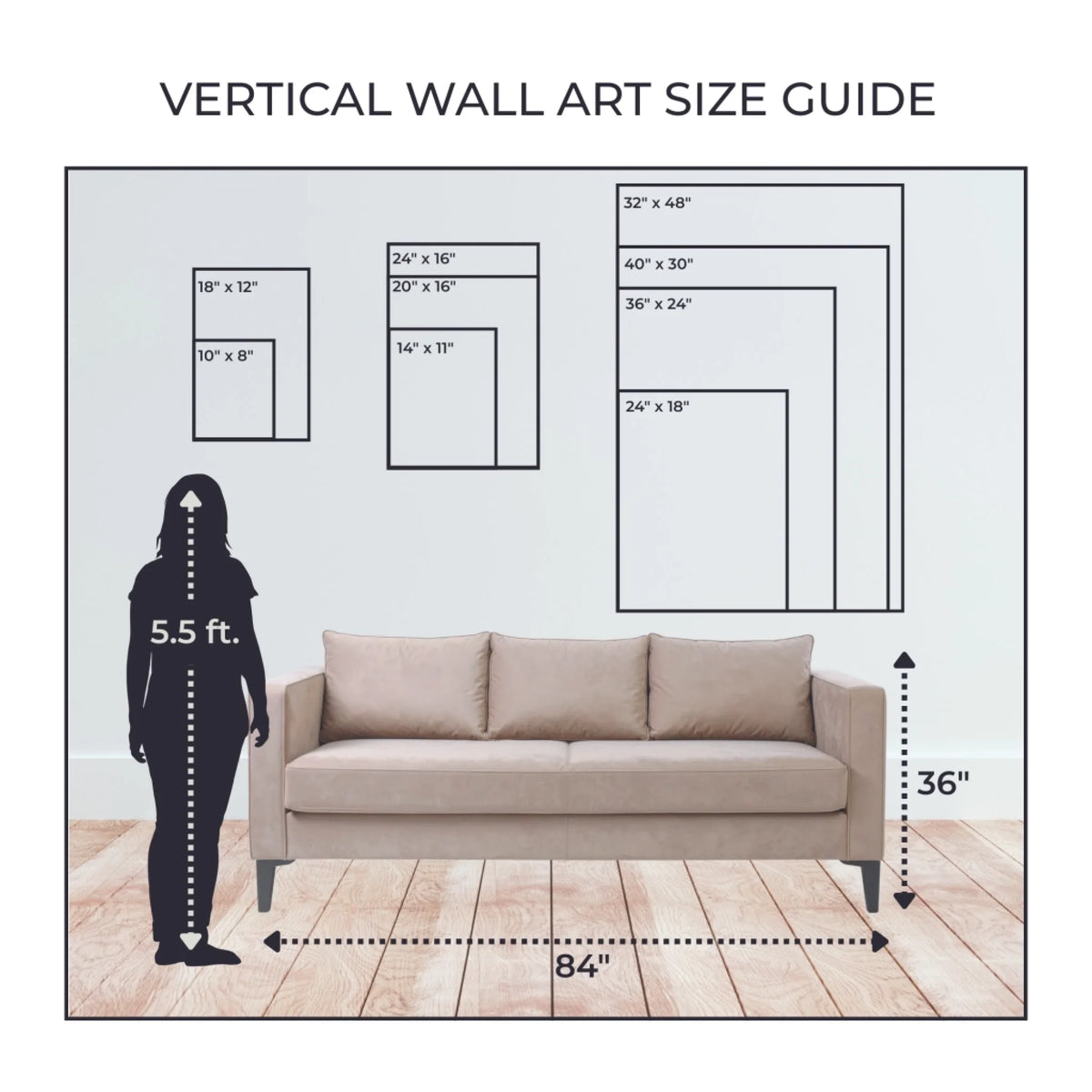 Vertical Wall Art Size Guide