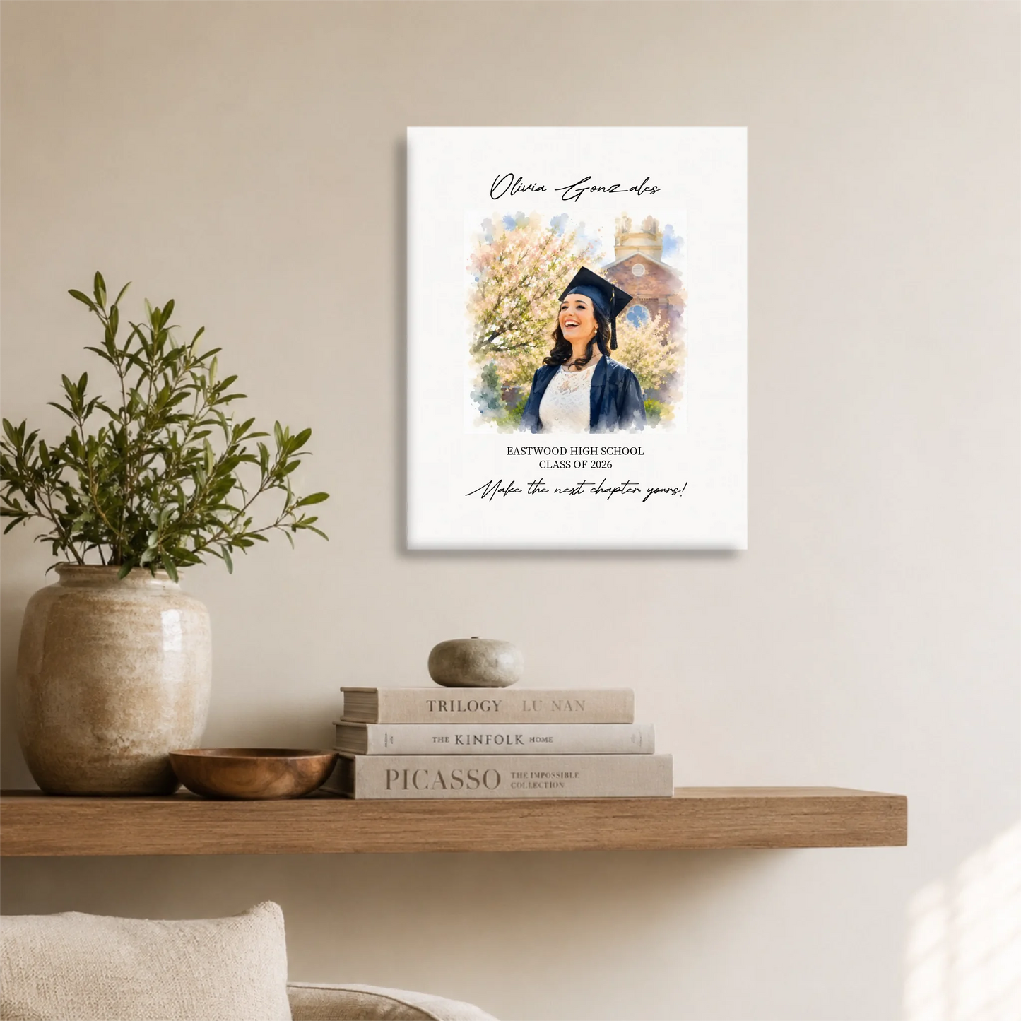 Unframed 16x20 Vertical Canvas (4.5) Mockup For TIB