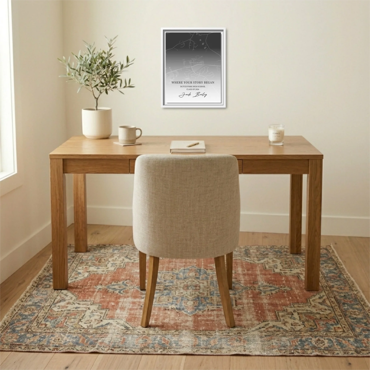 White 11.14 Rectangular Vertical Canvas
