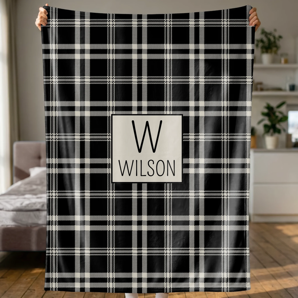 Woman Holding Blanket 2